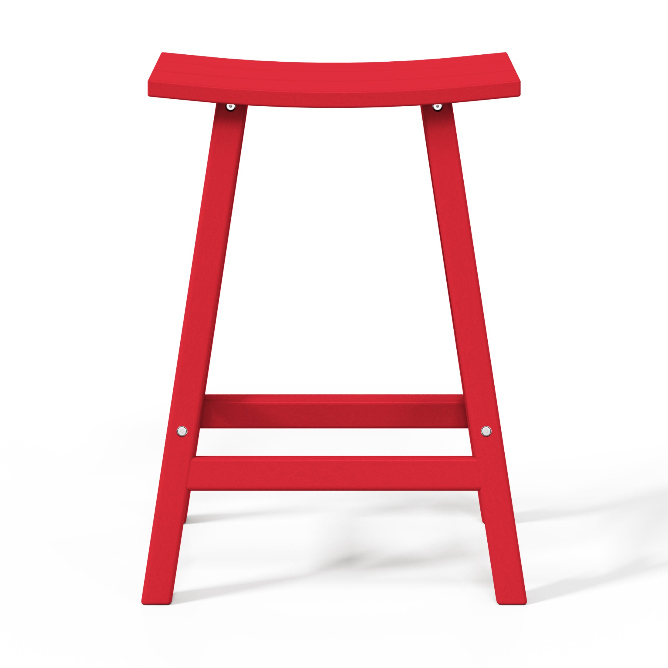 Paradise 2 piece set of 24" height Outdoor / Patio Saddle bar stools