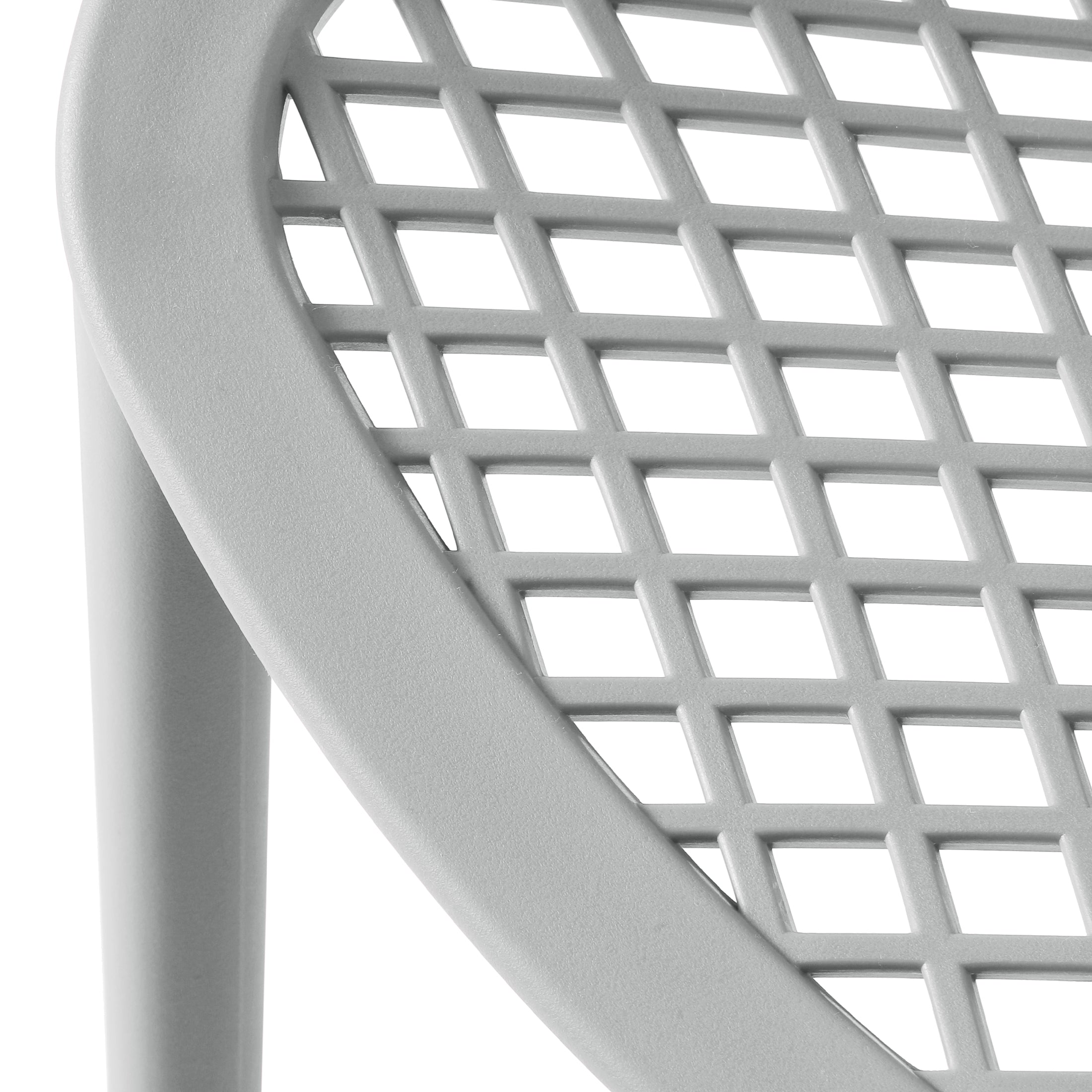 Sunshine Outdoor Stackable Modern Plastic Dining Chairs (Set of 2)
