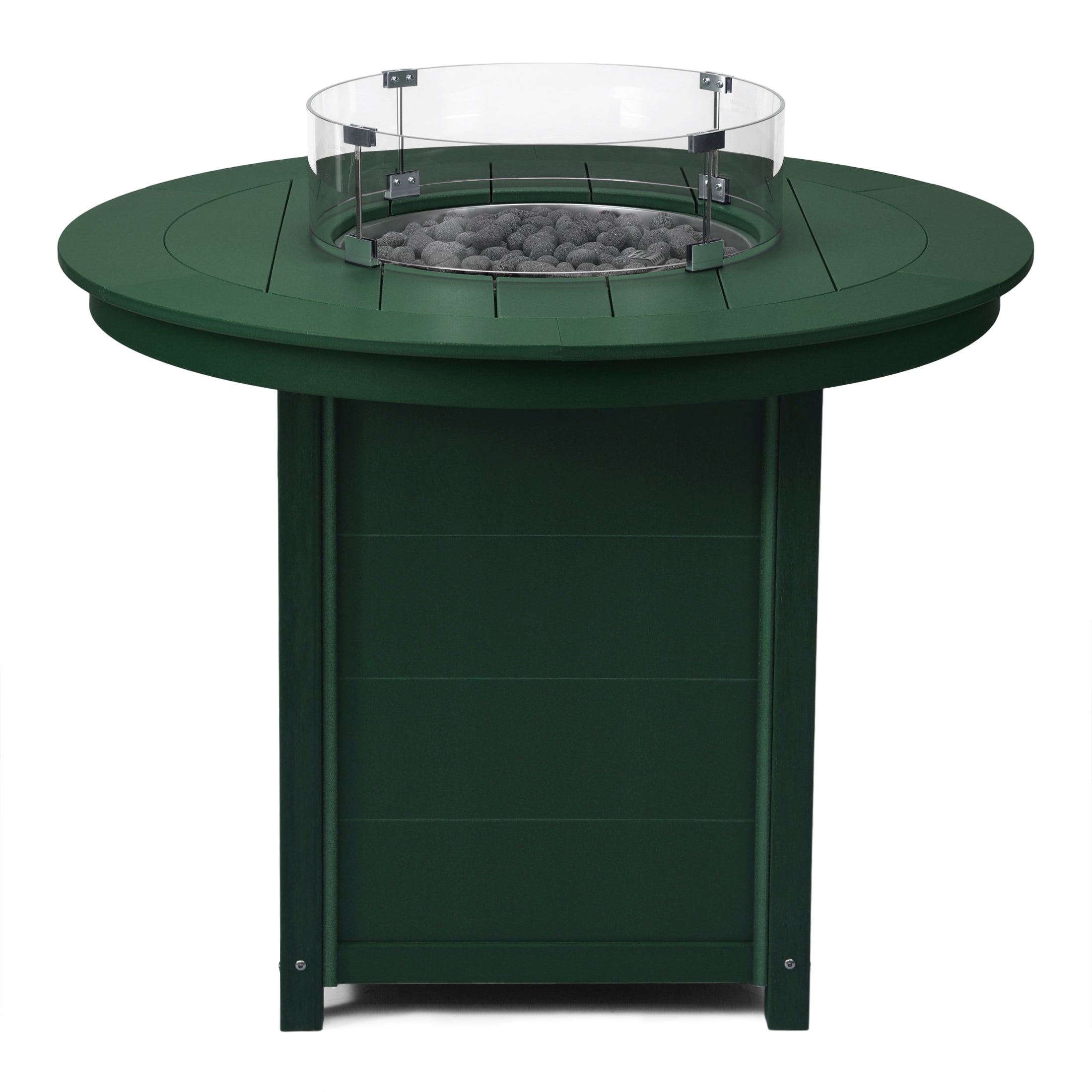 Sol 47" Modern Outdoor Patio Propane Round Counter Height Fire Pit Table