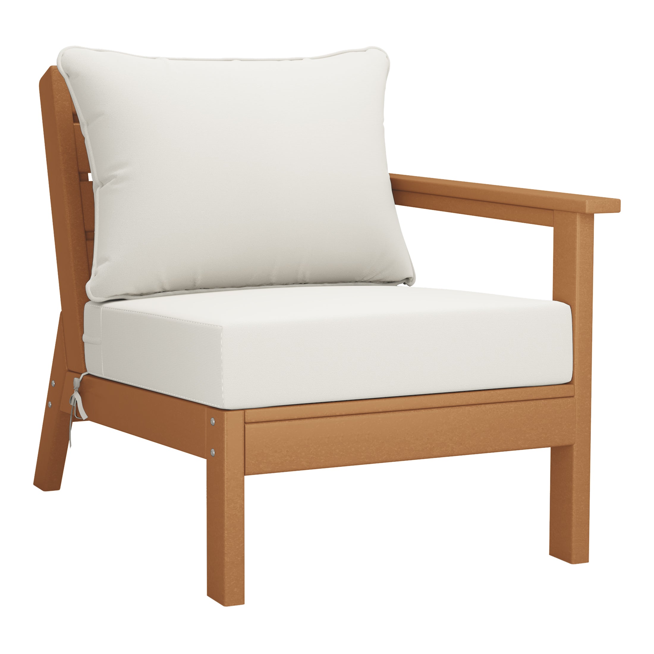 Portsmouth Outdoor Patio HDPE Sectional Sofa with Patio Cushions