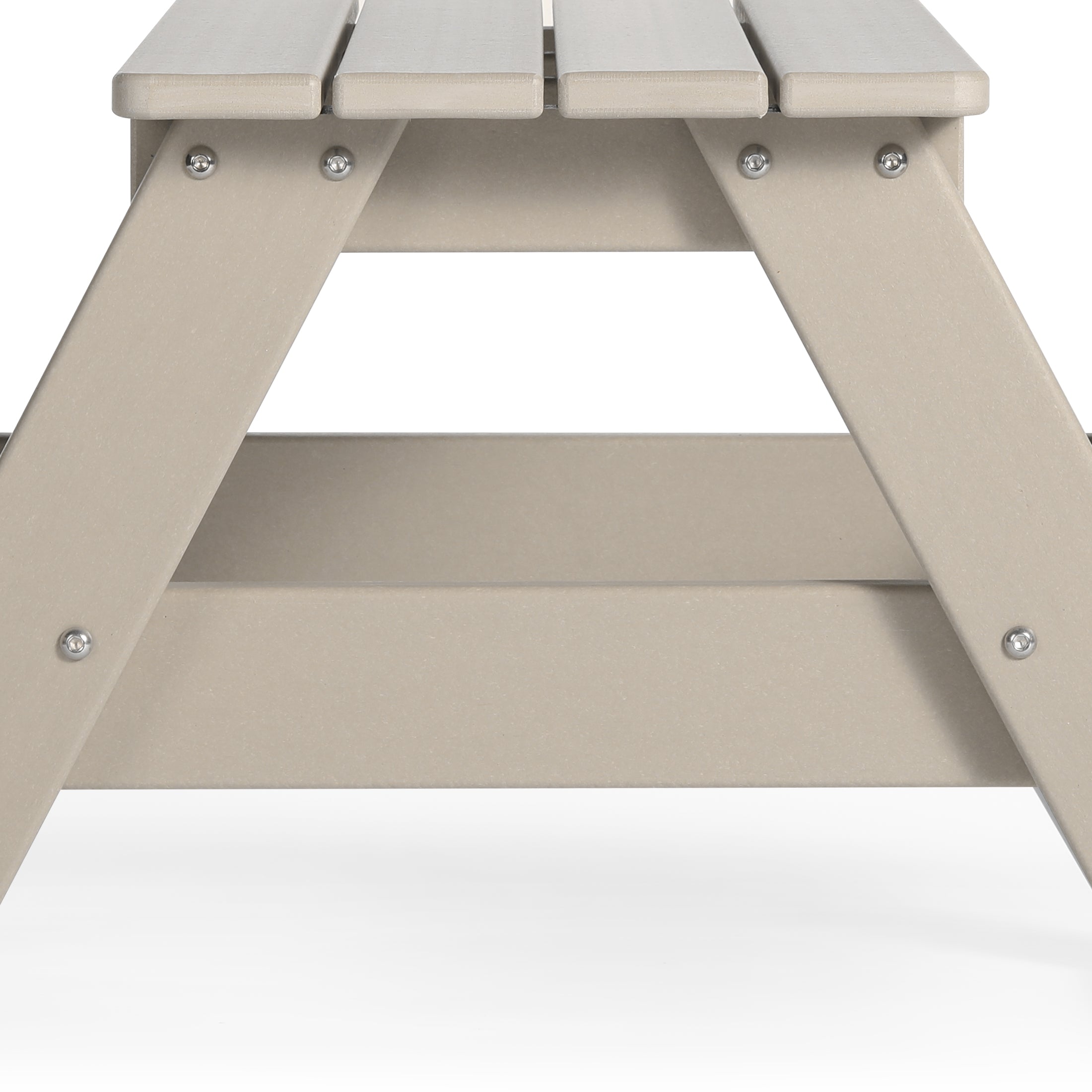 Paradise Outdoor Patio Kids HDPE Plastic Picnic Bench Table