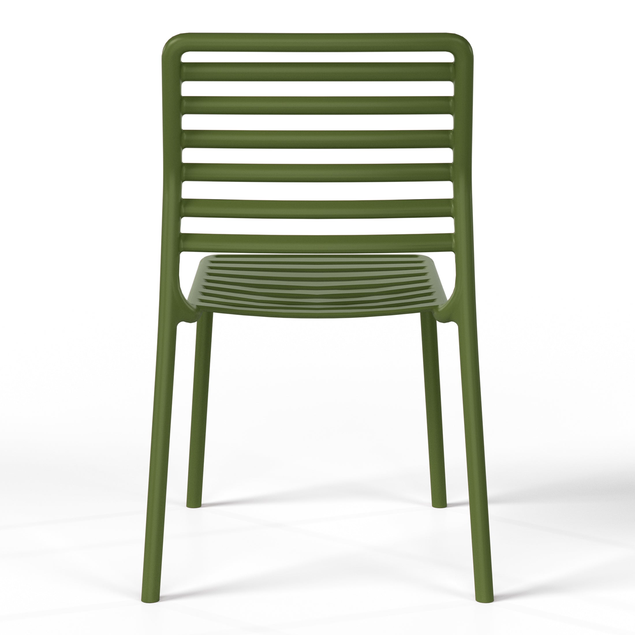 Sunshine Outdoor Stackable Polypropylene Plastic Resin Dining Side Chairs (Set of 2)