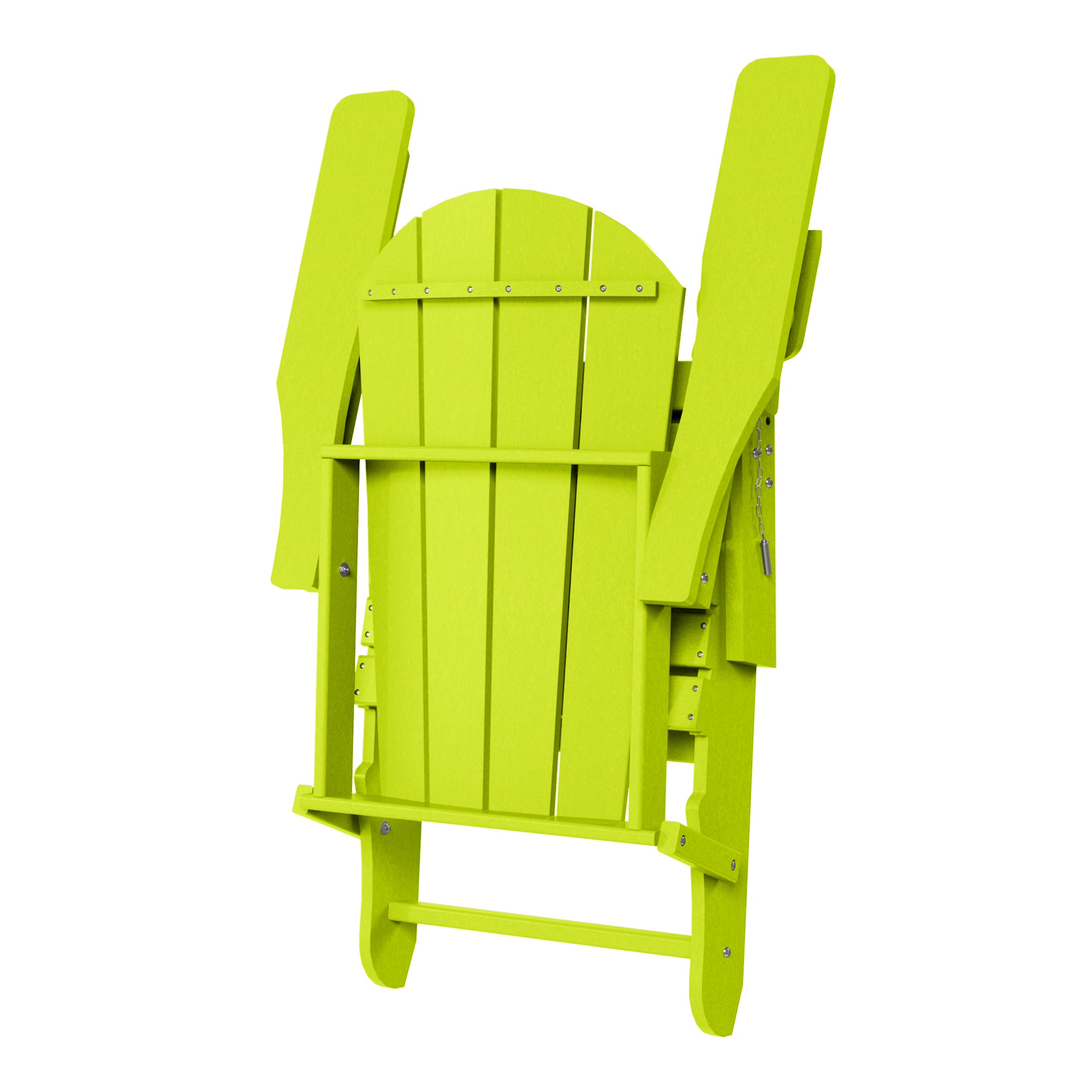 Paradise 3-Piece Outdoor Folding Adjustable Adirondack Chair with Cup Holder & Hideaway Ottoman and 18" Side Table