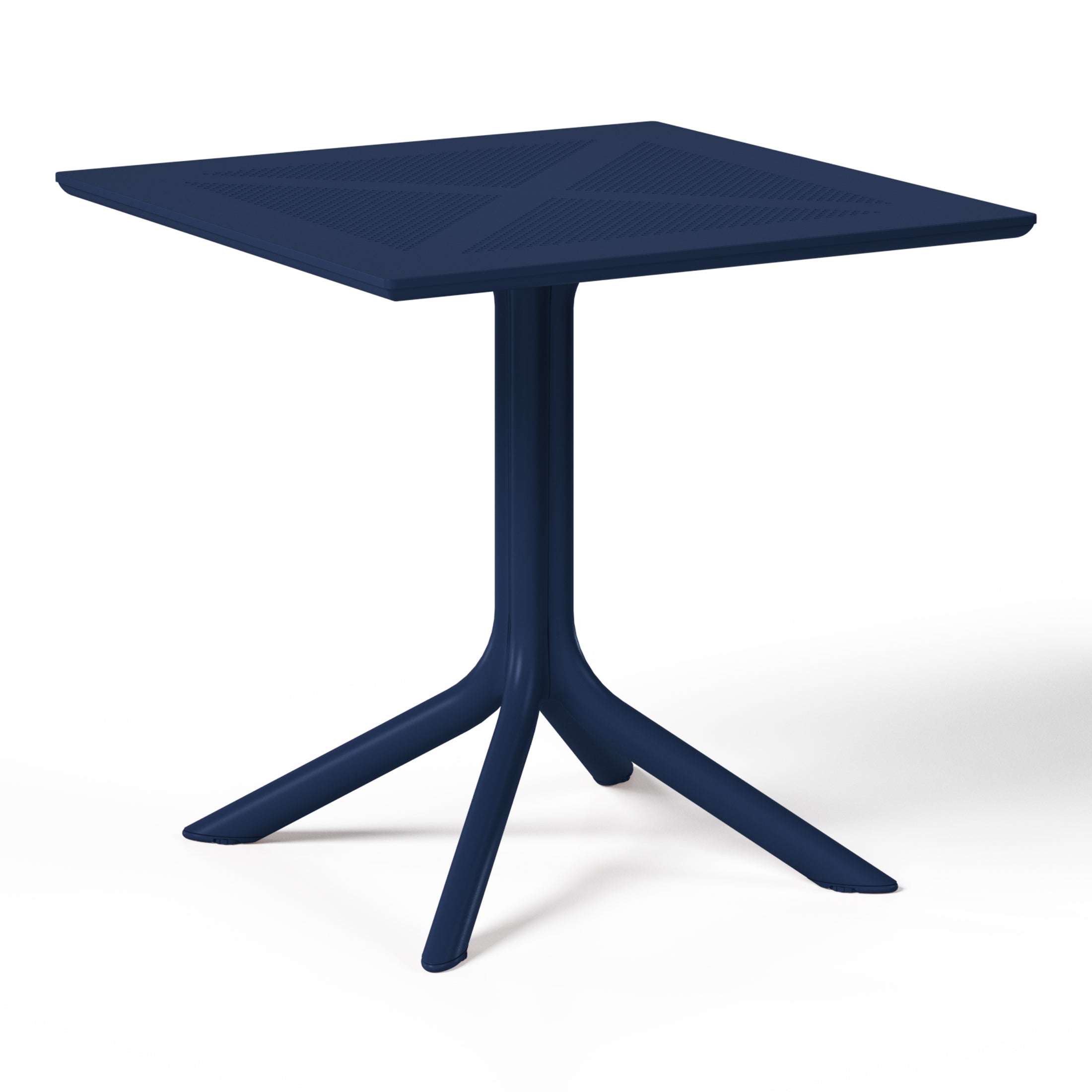 Sunshine 31.5" Square Plastic Outdoor Patio Dining Table for 4