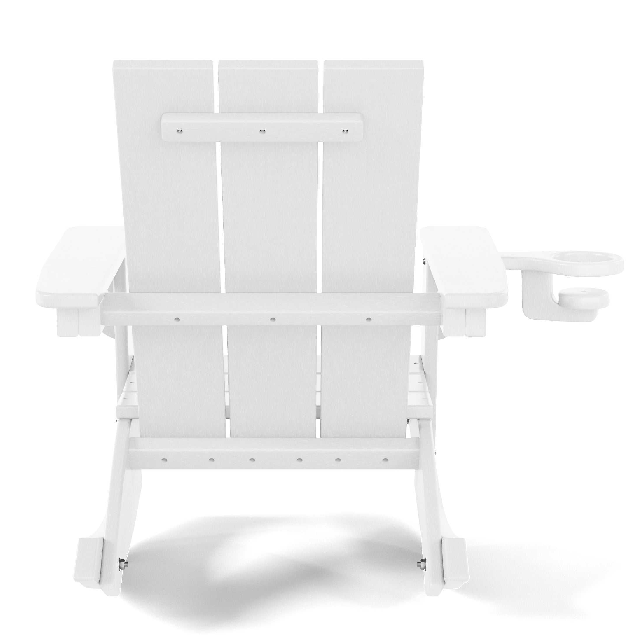 Palms Outdoor HDPE Plastic Preschool Toddler Modern Adirondack Rocking Chairs (Set of 2)