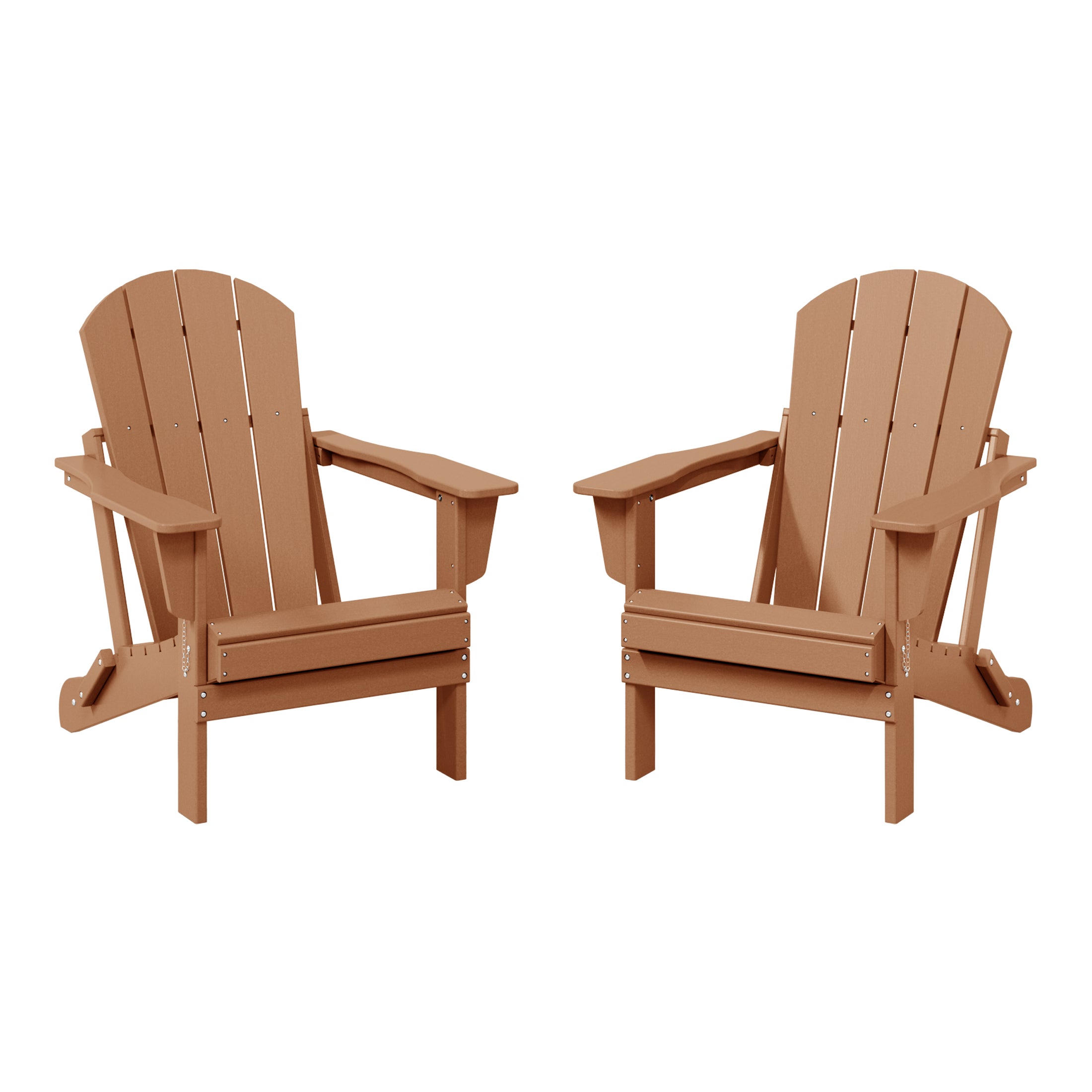 Paradise Westintrends 2 piece set outdoor folding Poly Adirondack chair