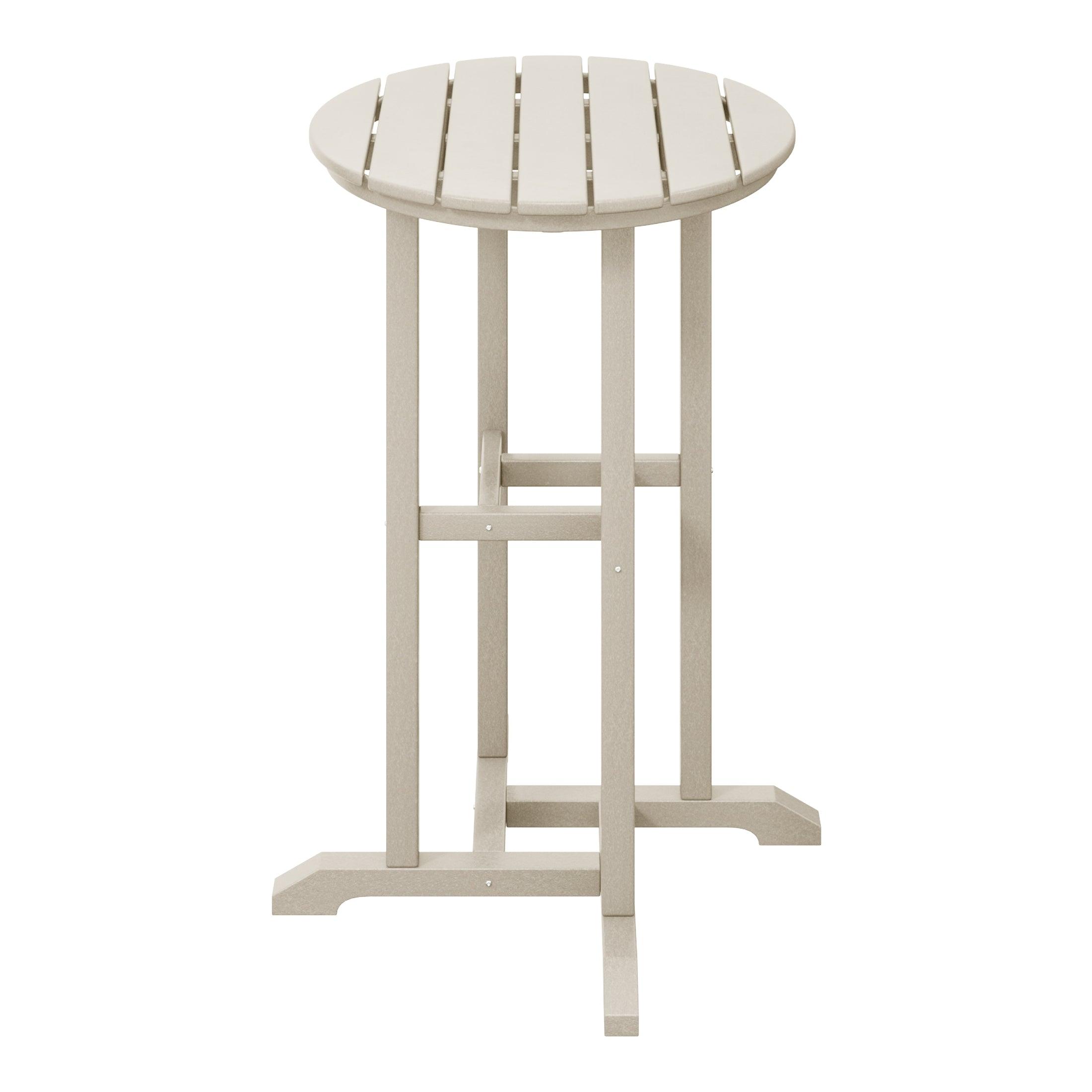 Paradise 37" Counter Height Round Outdoor Patio Cocktail Bar Table - Costaelm