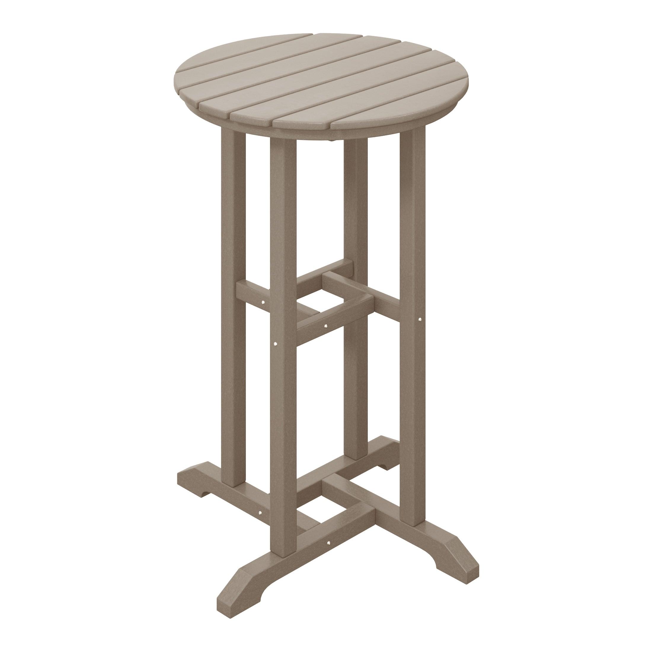 Paradise 37" Counter Height Round Outdoor Patio Cocktail Bar Table - Costaelm