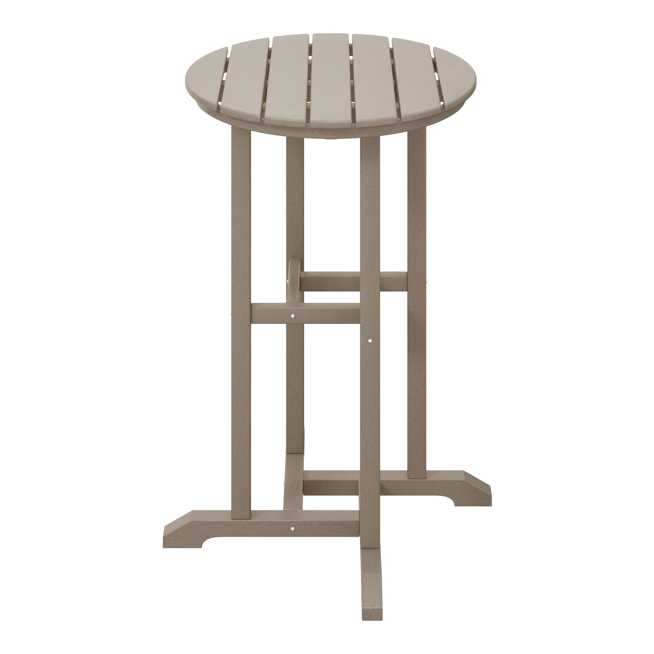 Paradise 37" Counter Height Round Outdoor Patio Cocktail Bar Table - Costaelm