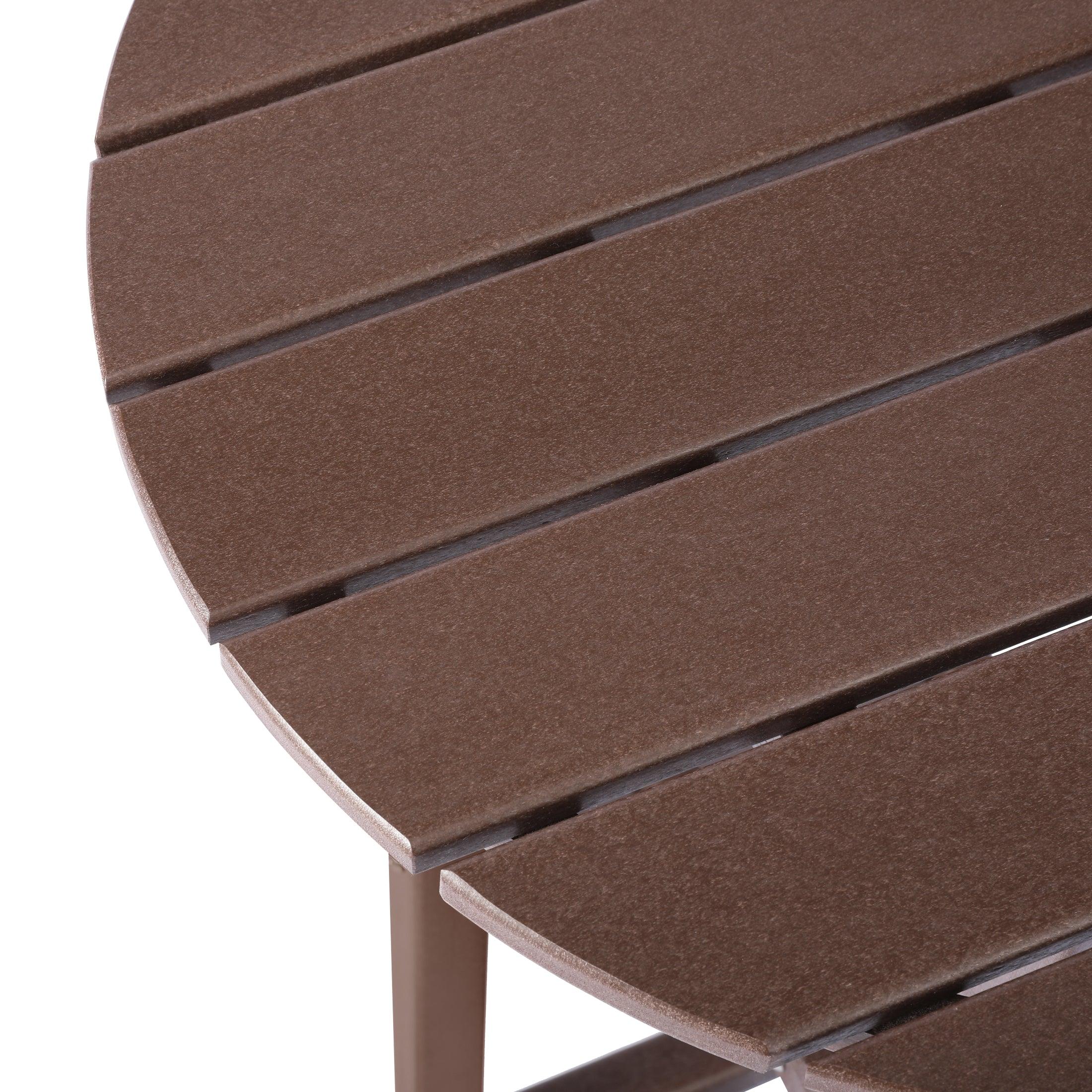 Paradise 37" Counter Height Round Outdoor Patio Cocktail Bar Table - Costaelm