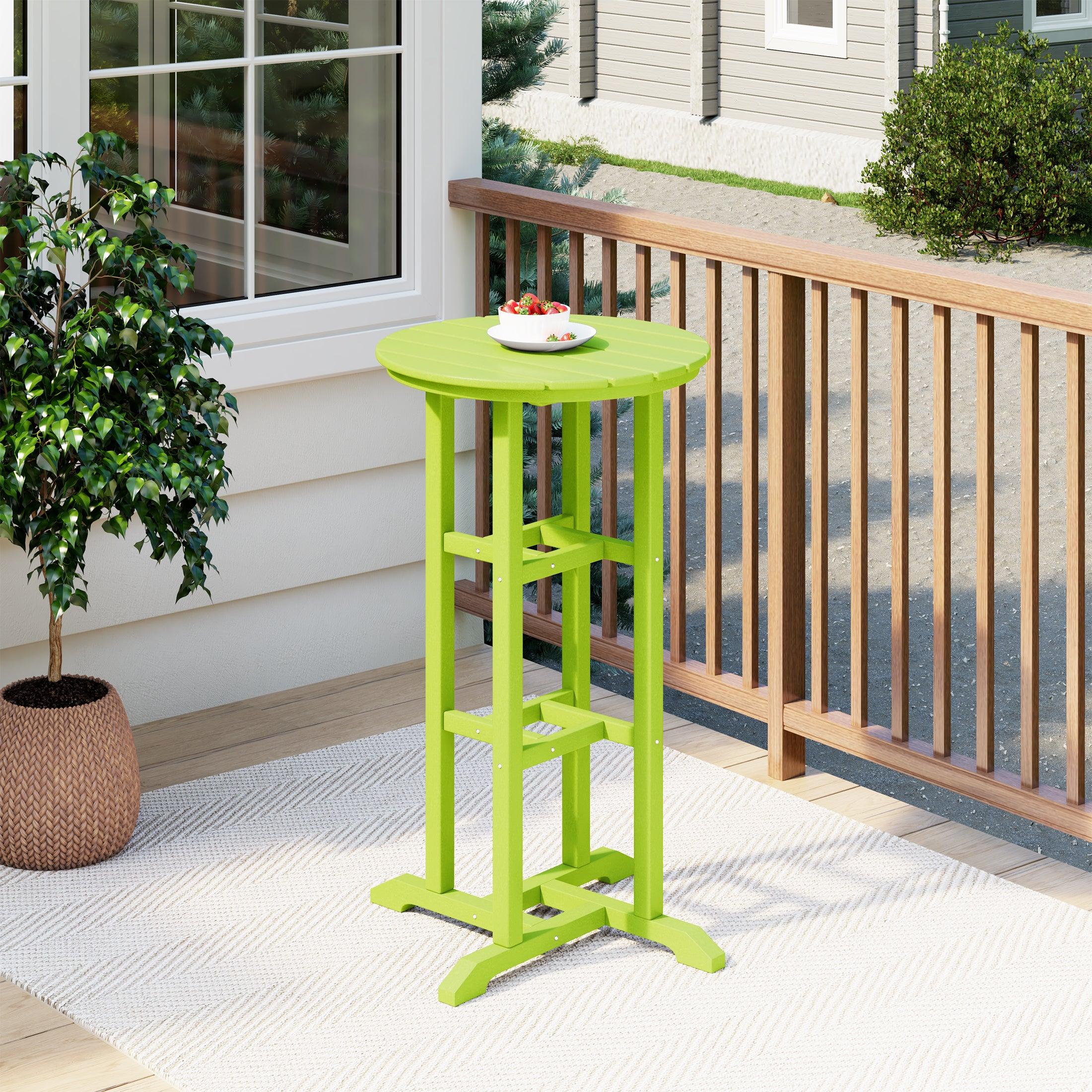 Paradise 42" High Round Outdoor Patio Cocktail Bar Table - Costaelm