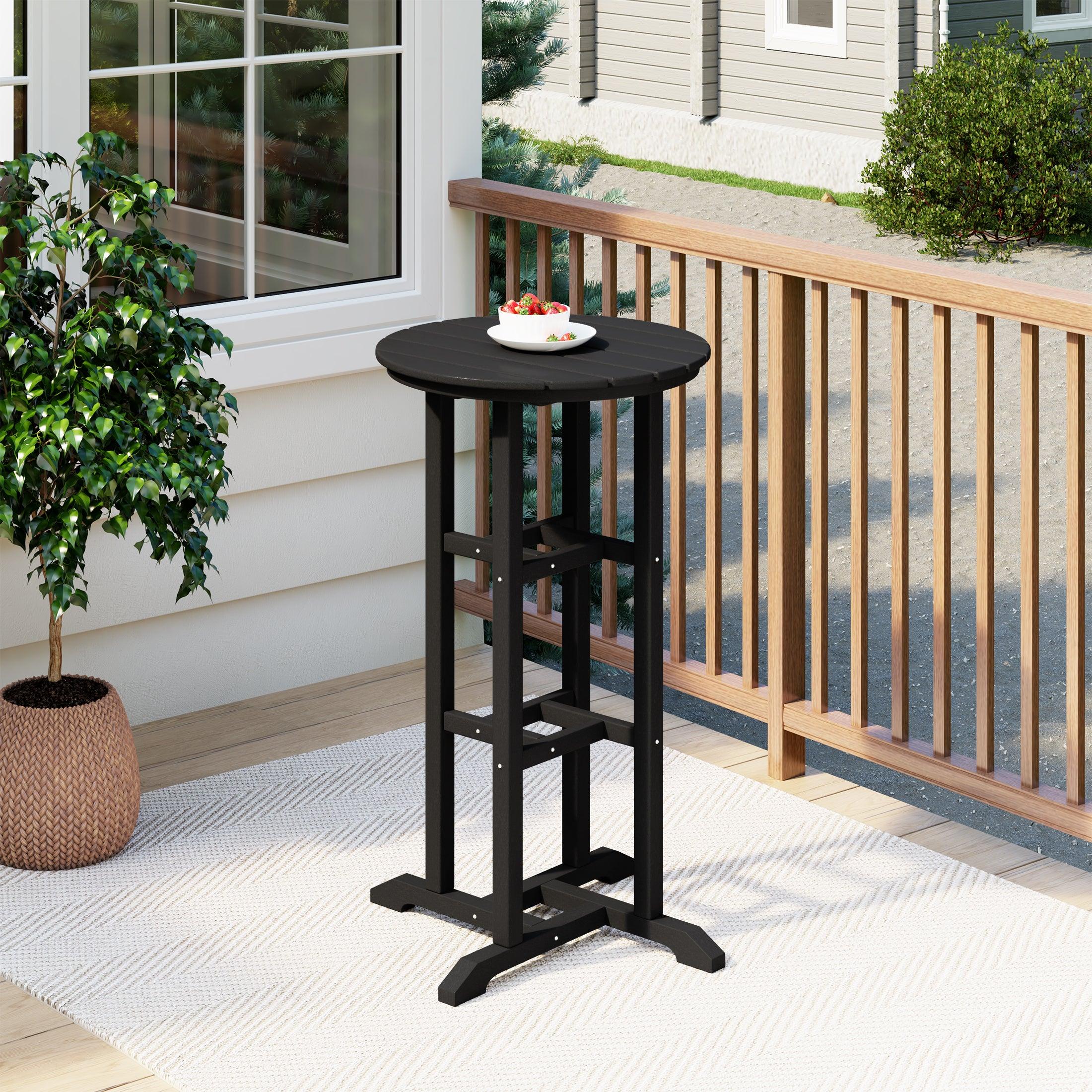 Paradise 42" High Round Outdoor Patio Cocktail Bar Table - Costaelm