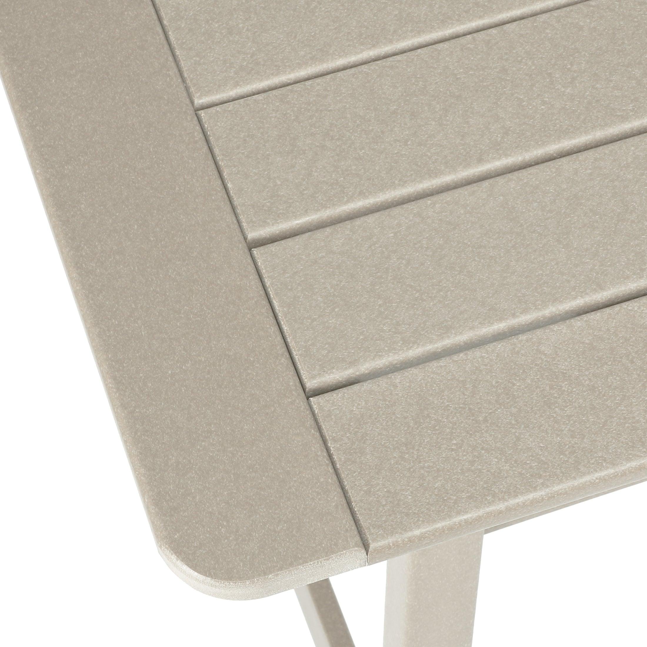 Paradise Square Outdoor Patio Bistro Bar Table With Umbrella Hole - Costaelm