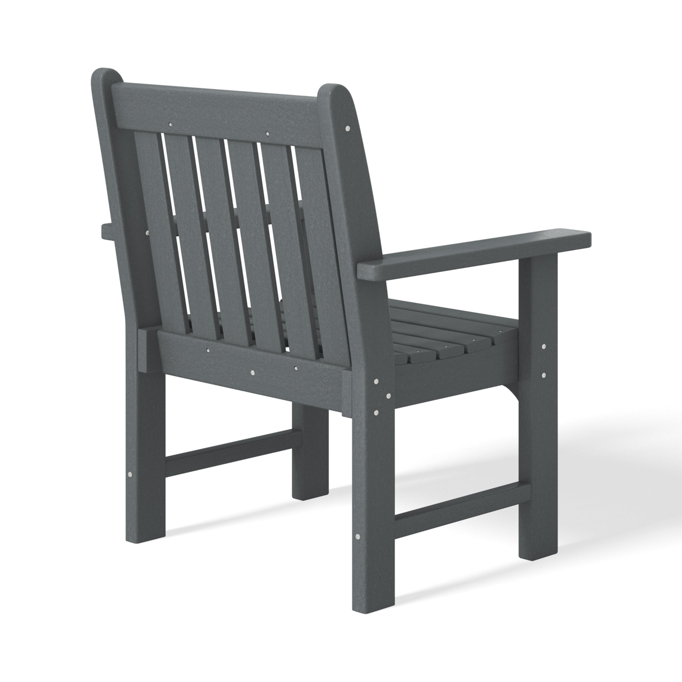 Paradise Outdoor Patio 2-Piece HDPE Adirondack Garden Chair with Square Adirondack Side Table Set