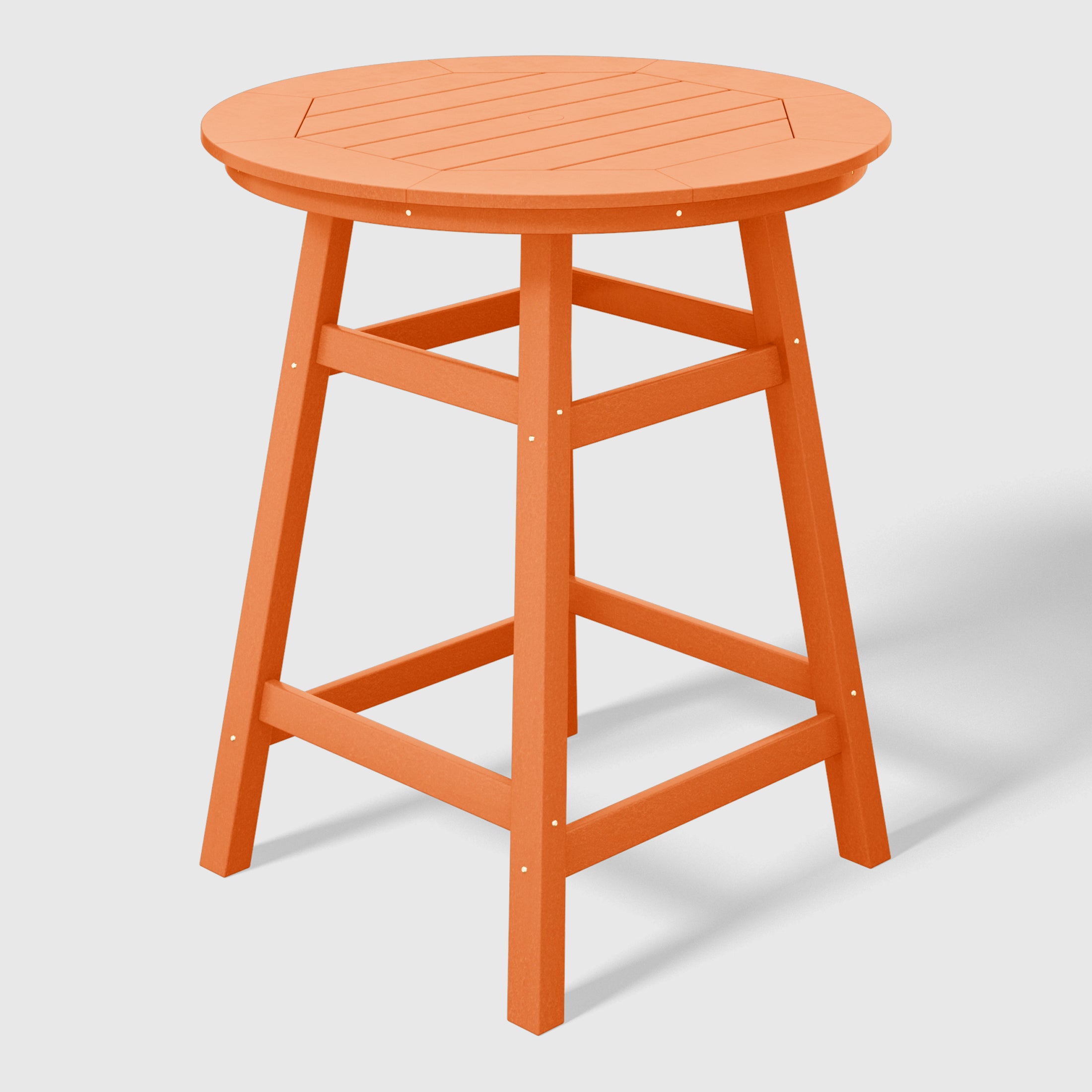 Paradise Outdoor 35" HDPE Round Patio Counter Height Bar Table