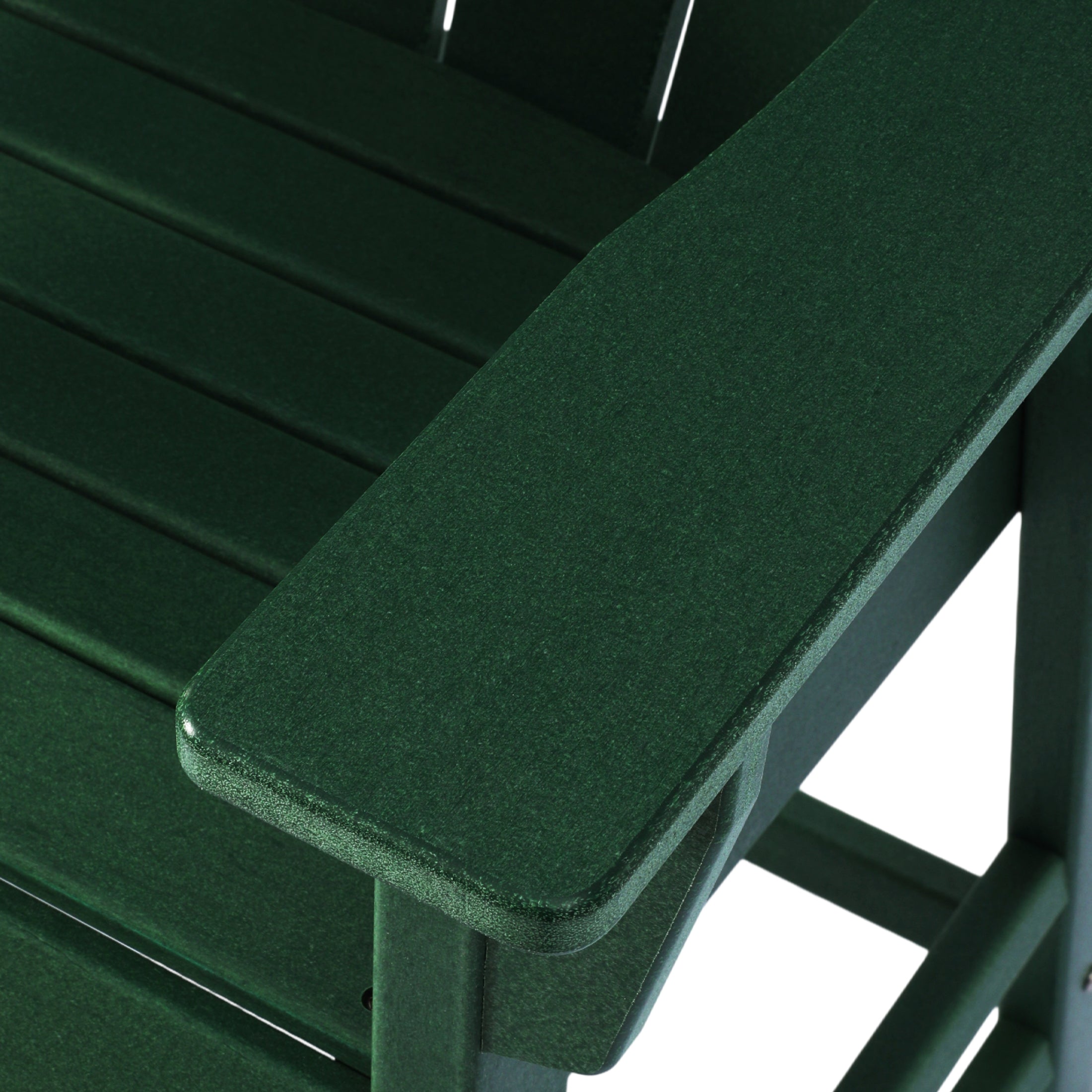 Paradise Outdoor HDPE Tall Adirondack Bar Height Chair With Cup Holder