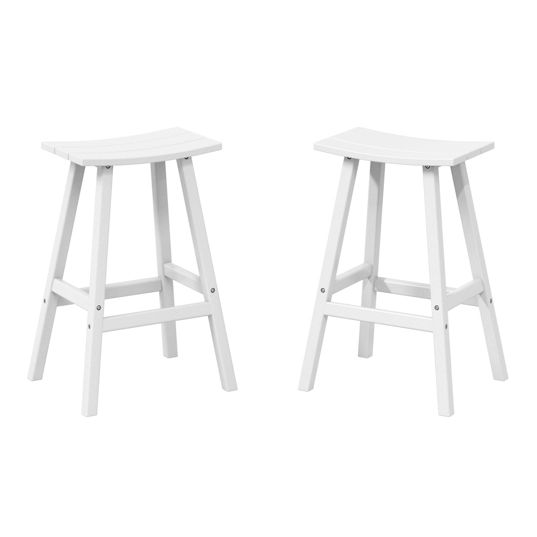 Paradise Westintrends 2 piece set of 29" height Outdoor / Patio Saddle bar stools