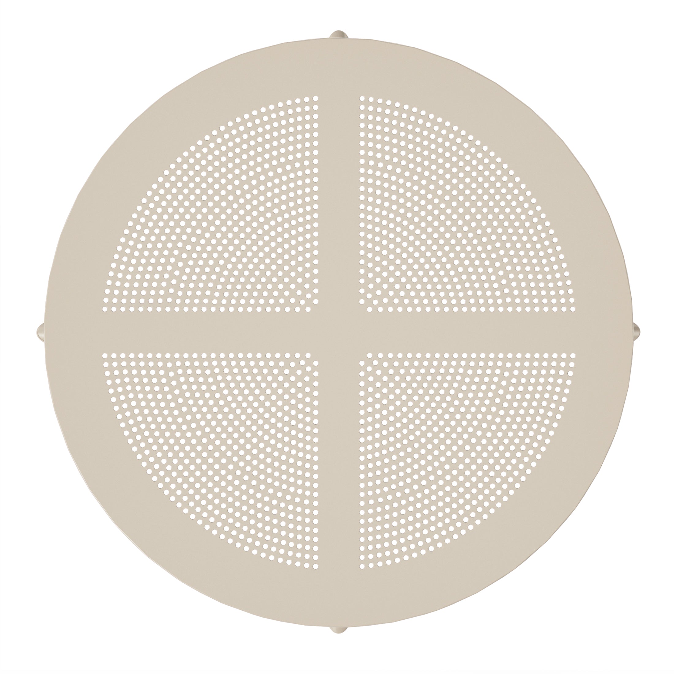 Sunshine 31.5" Round Plastic Outdoor Patio Dining Table for 4