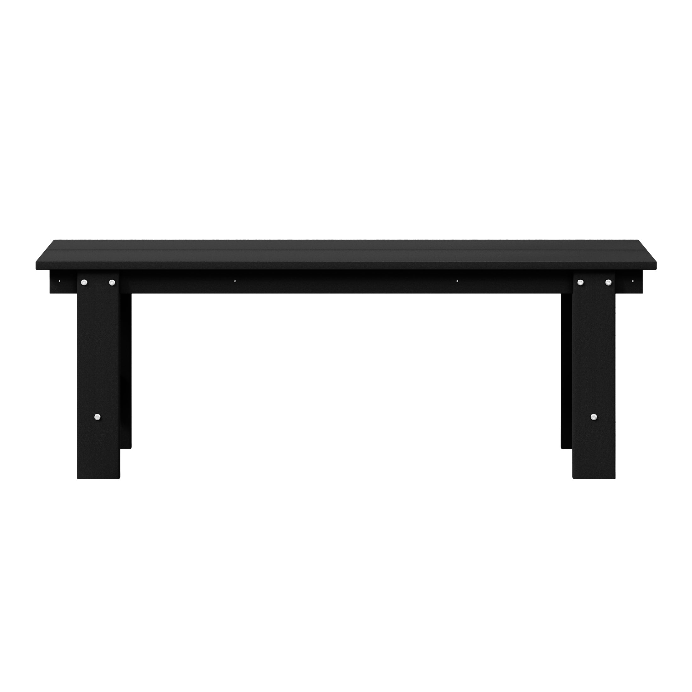 Palms Outdoor HDPE 48" Modern Backless Patio Bench