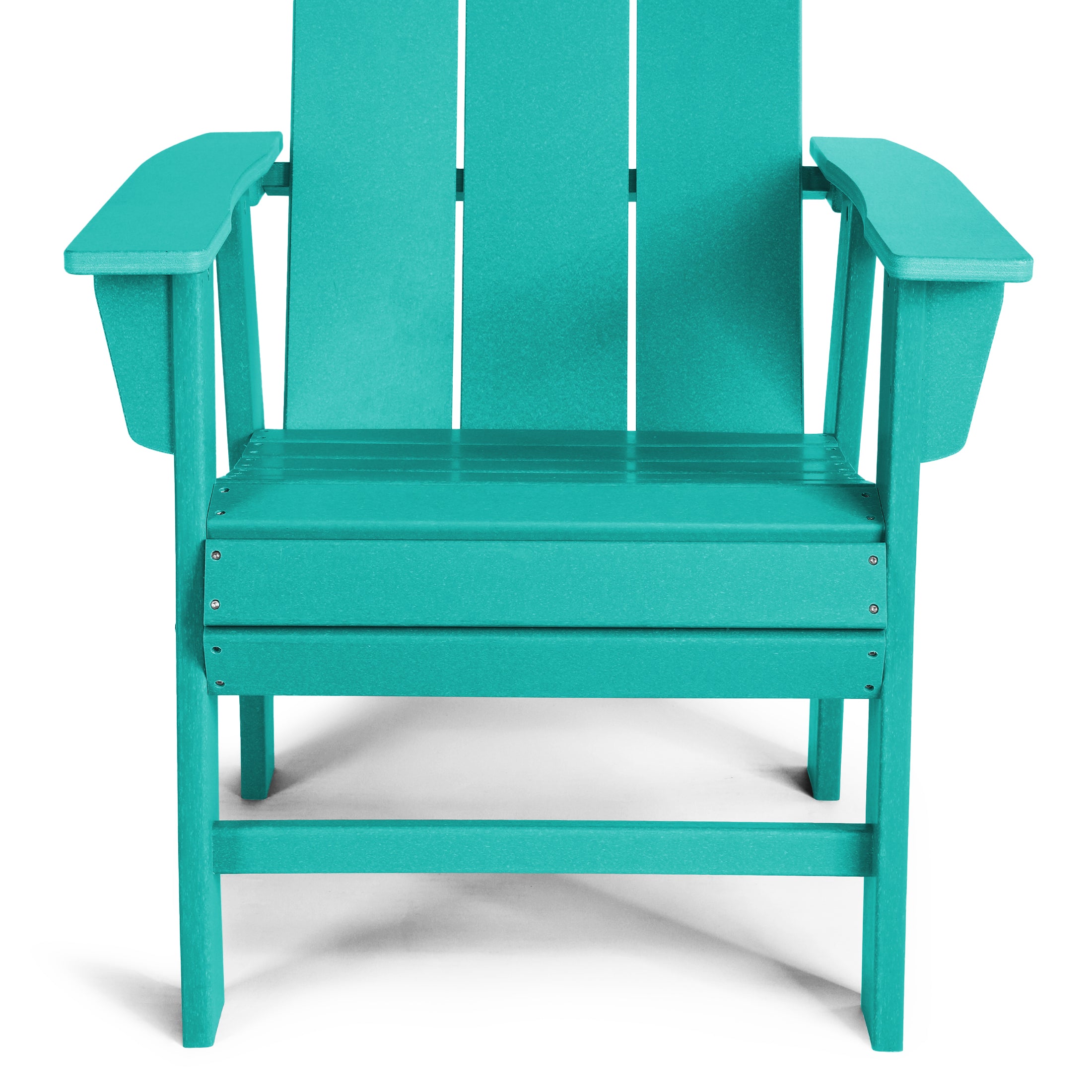 Palms Outdoor Patio HDPE Plastic Modern Adirondack Dining Chairs (Set of 2)