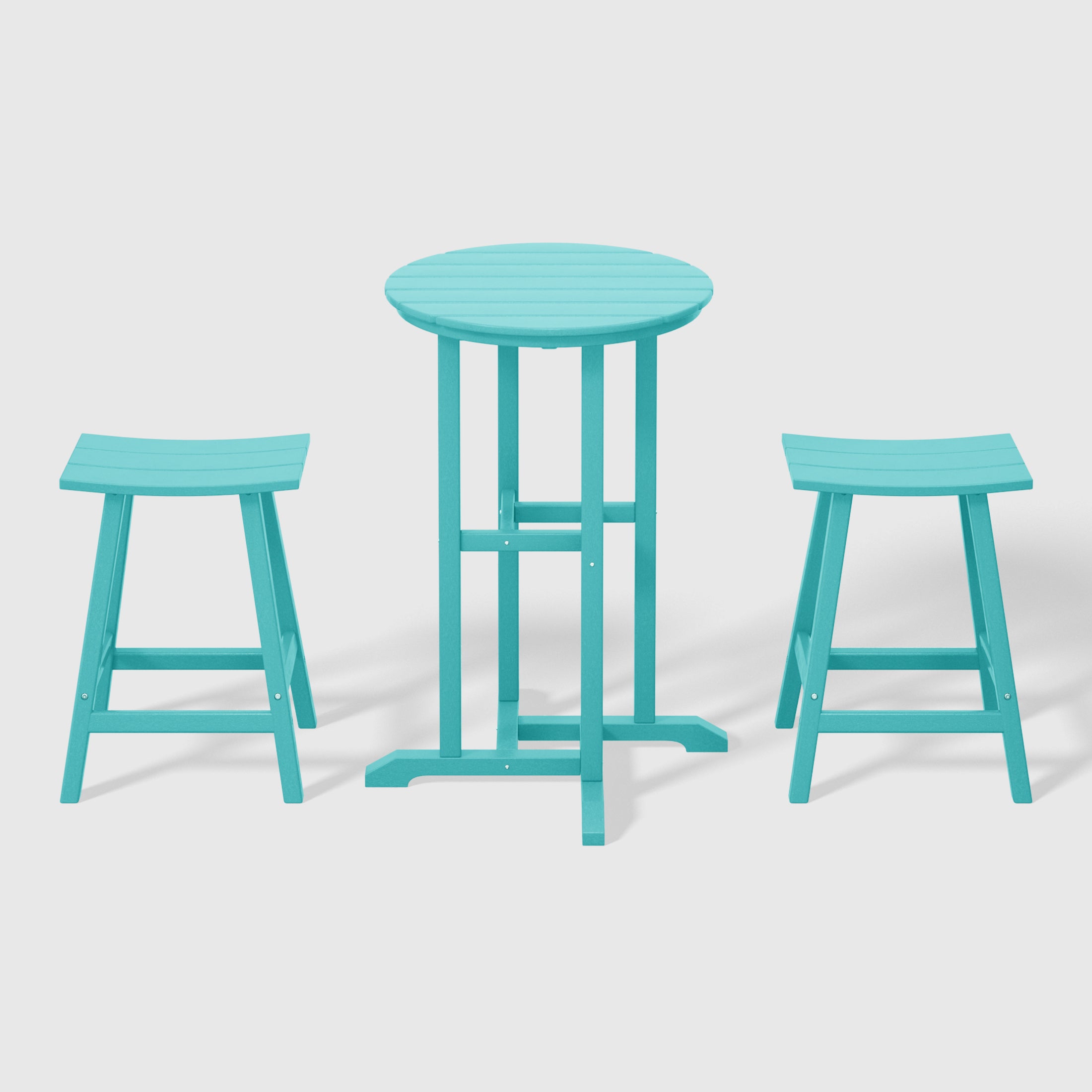 Paradise Outdoor Patio Counter Height Bar Stools Bistro Bar Table Set