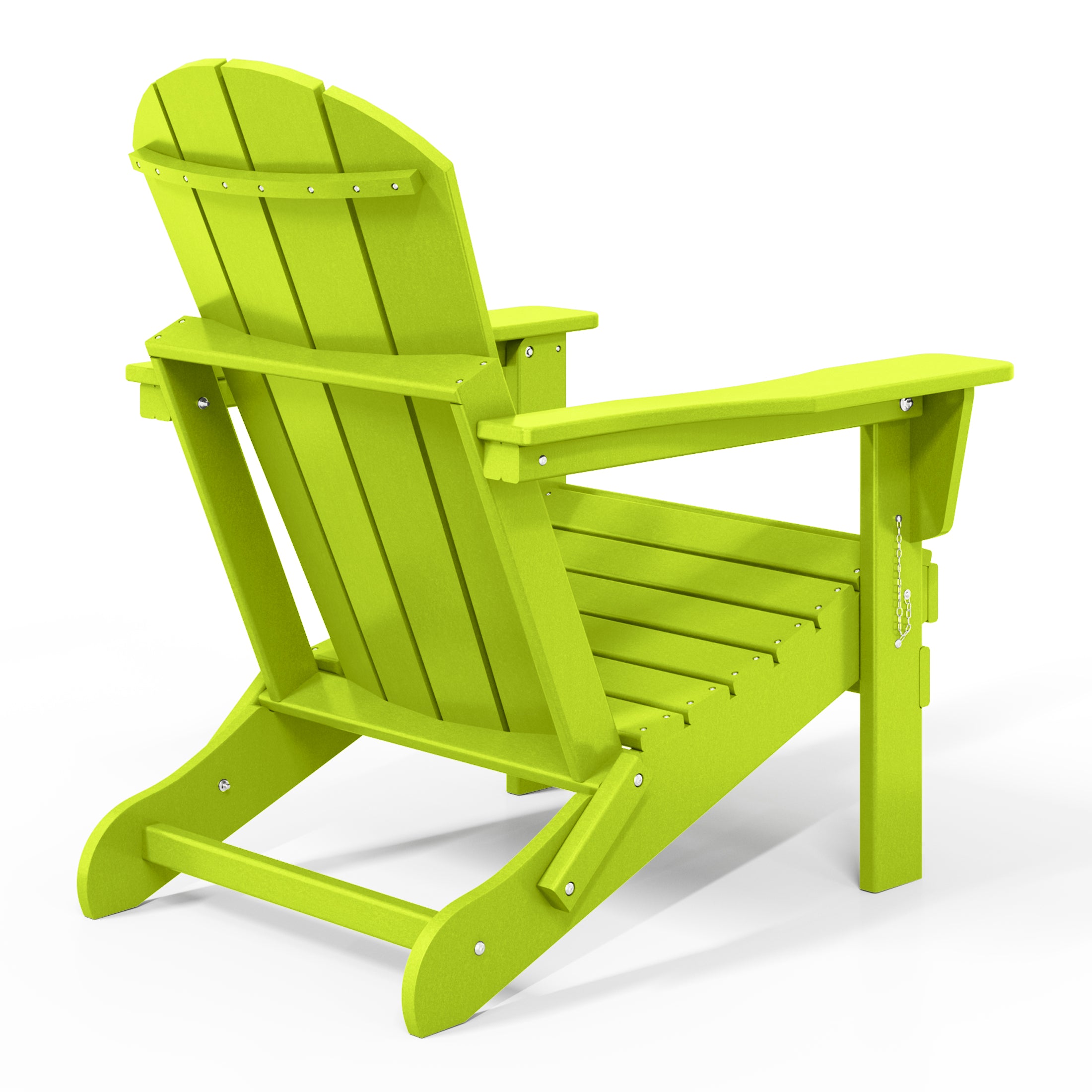 Paradise HDPE Outdoor Patio Folding Poly Adirondack Chair