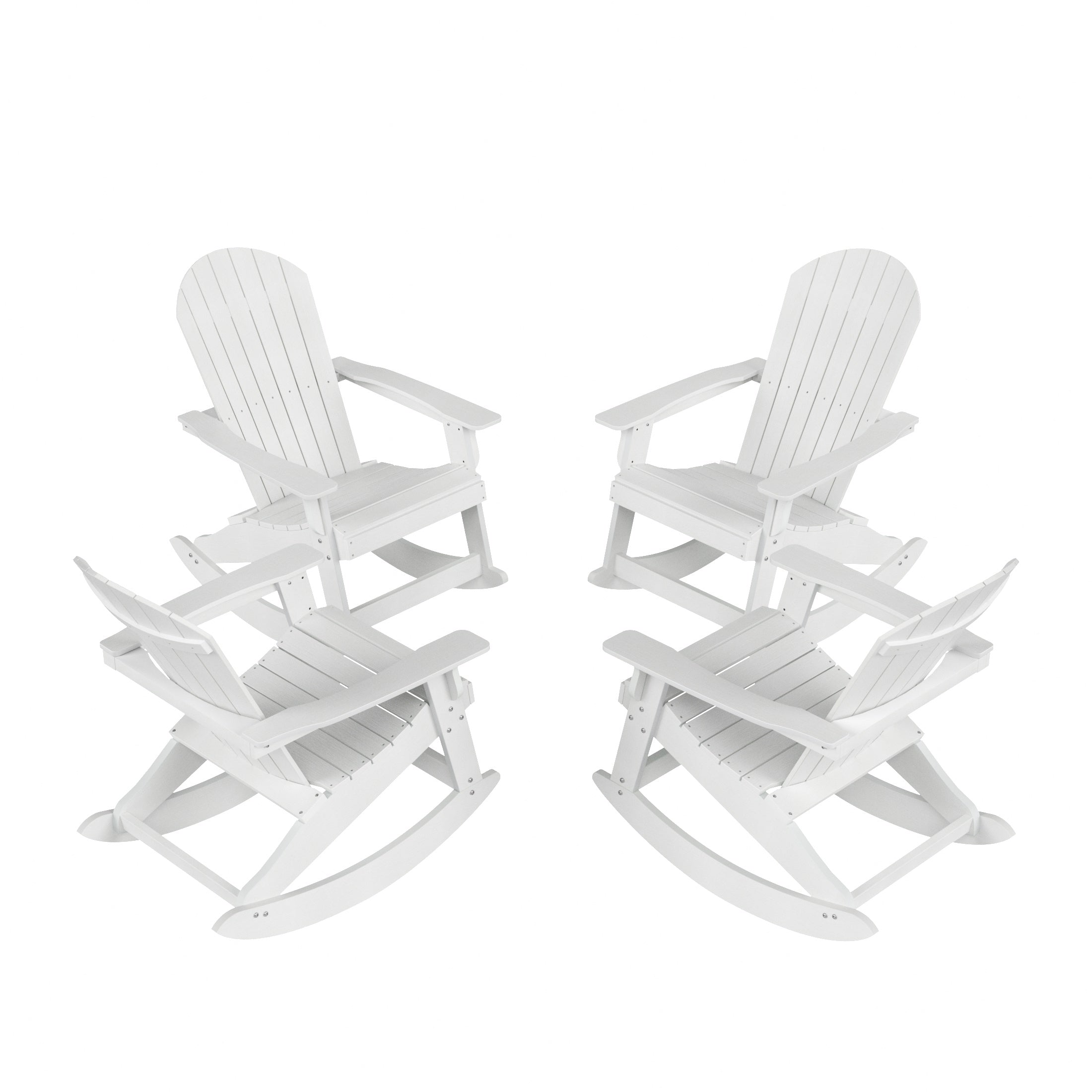 Florence Outdoor Rocking Adirondack Chair (Set of 4)