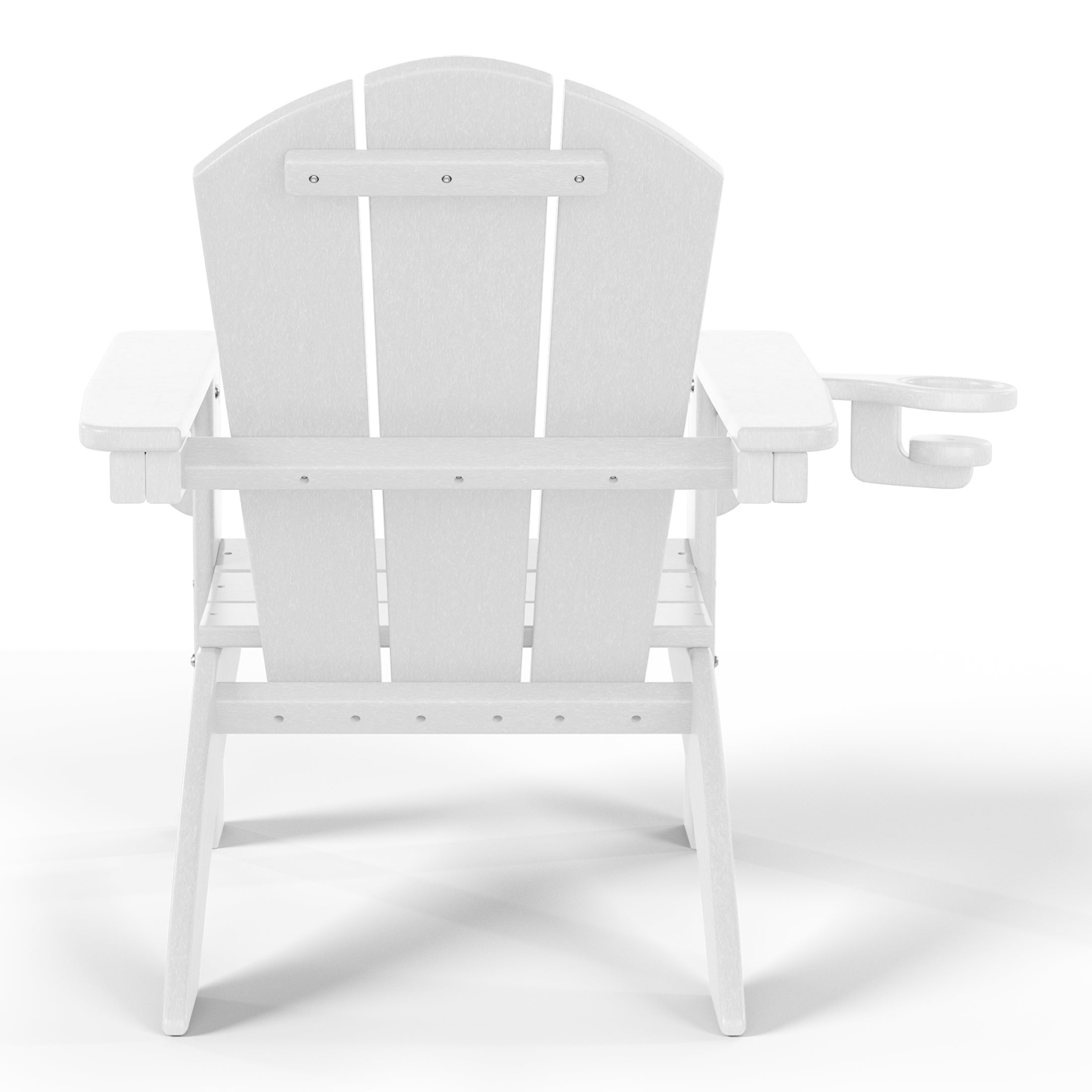 Paradise Kids Outdoor HDPE Plastic Adirondack Patio Chairs with Cup Holders (Set of 2)
