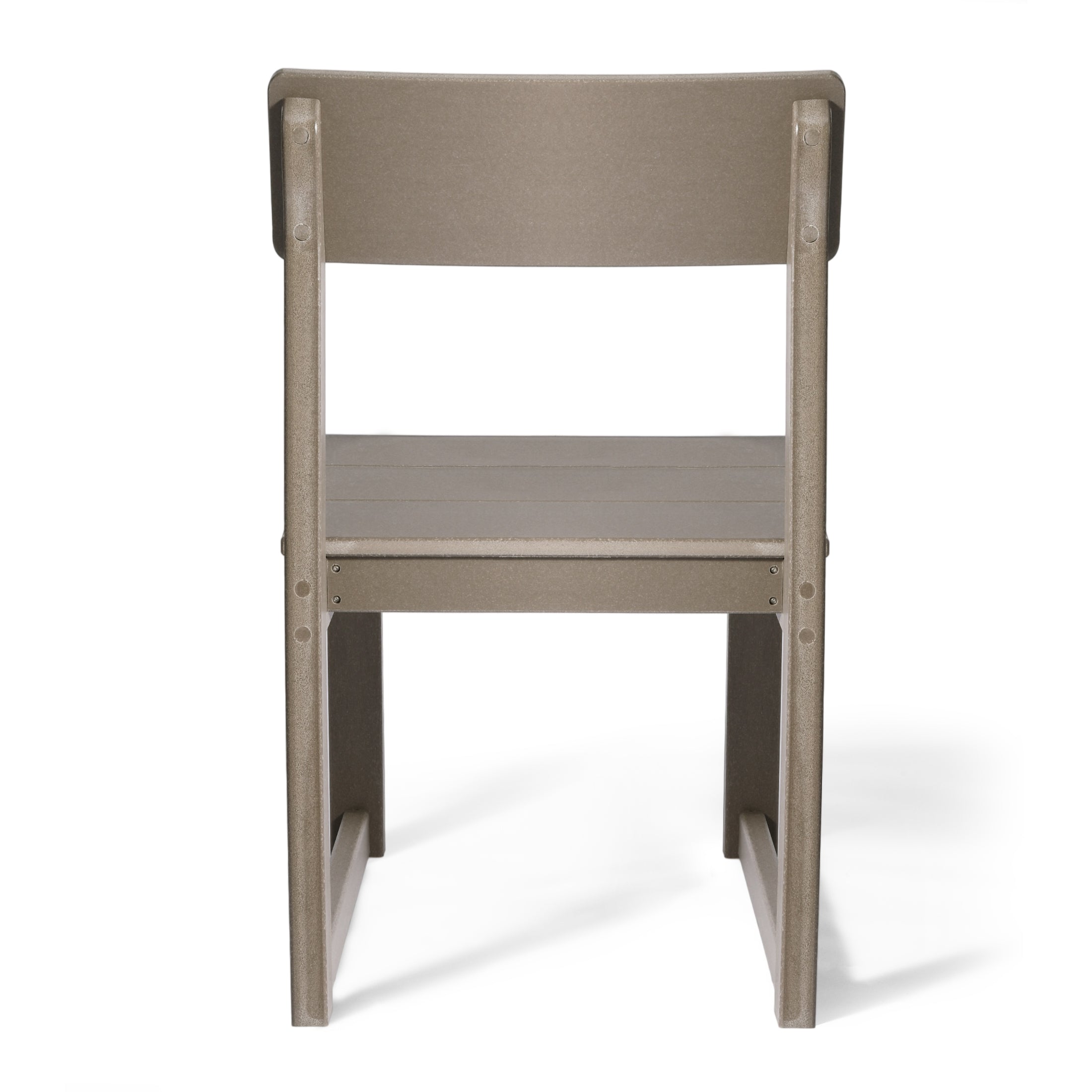Cambria Modern HDPE Outdoor Armless Patio Dining Chairs (Set of 2)