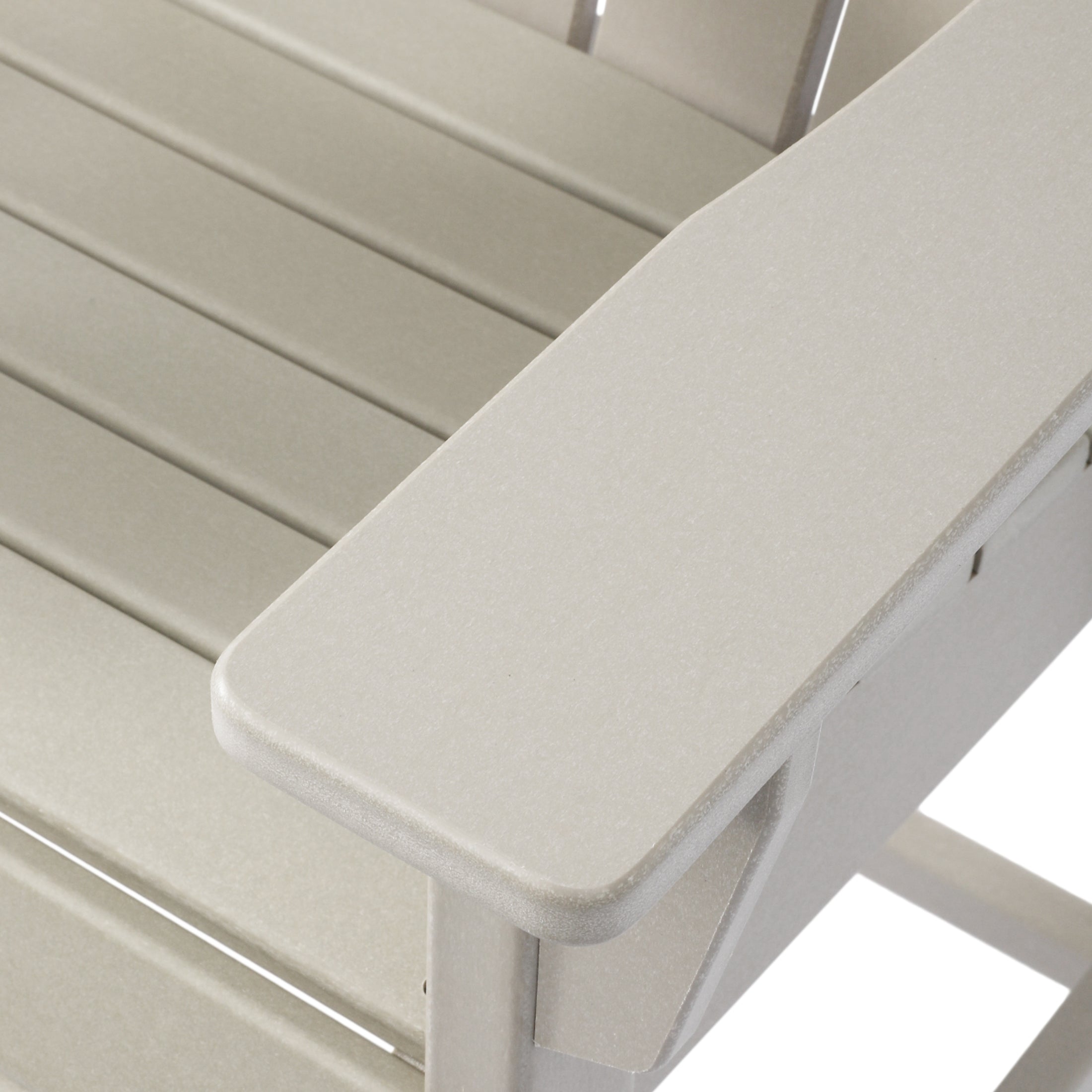 Paradise Outdoor HDPE  Tall Adirondack Counter Height Bar Chair With Cup Holder
