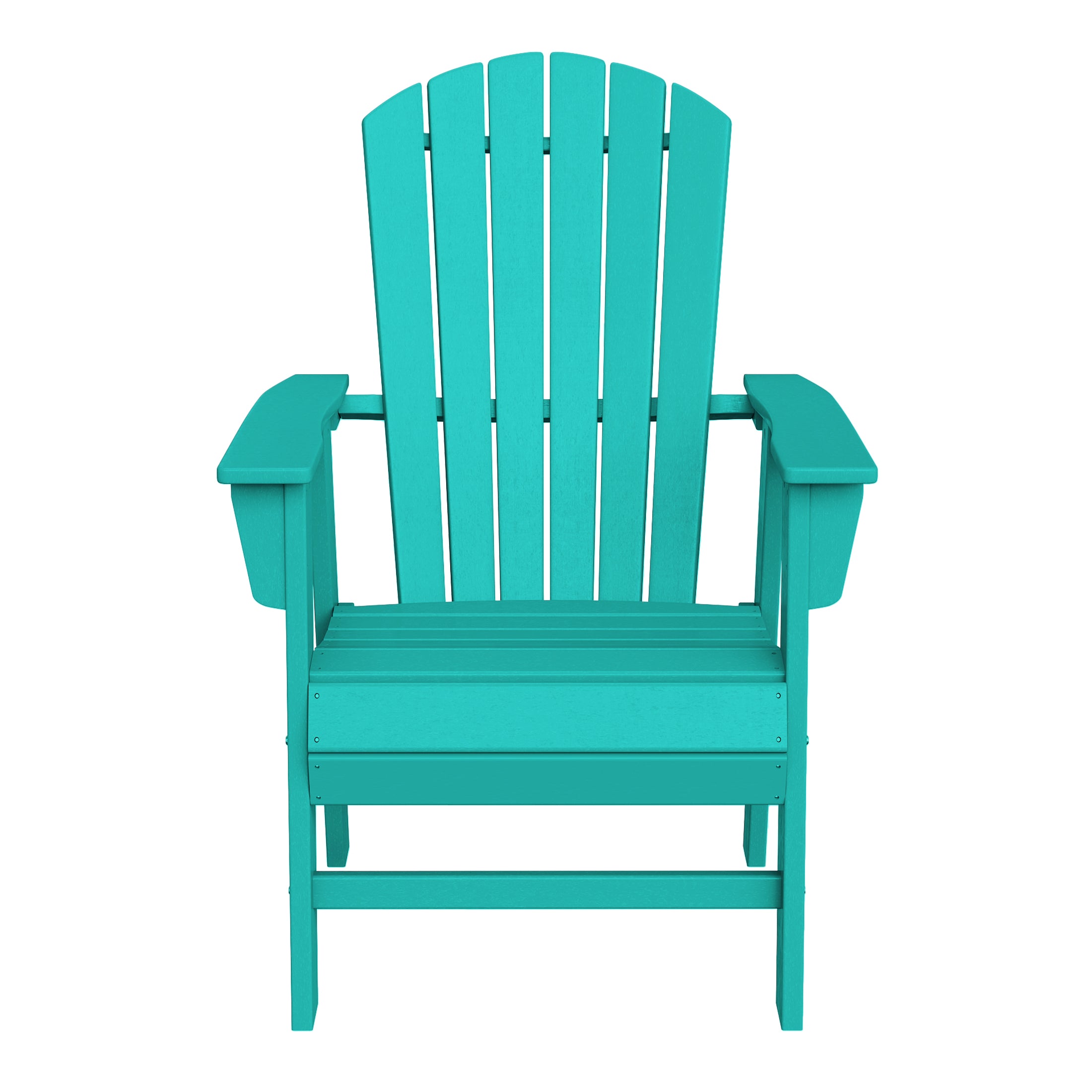 Portside Outdoor Modern HDPE Adirondack Patio Dining Chairs (Set of 2)