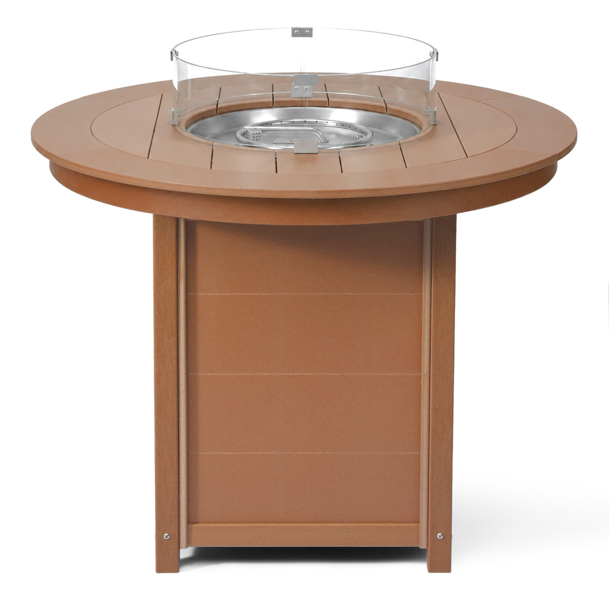 Sol 47" Modern Outdoor Patio Propane Round Counter Height Fire Pit Table