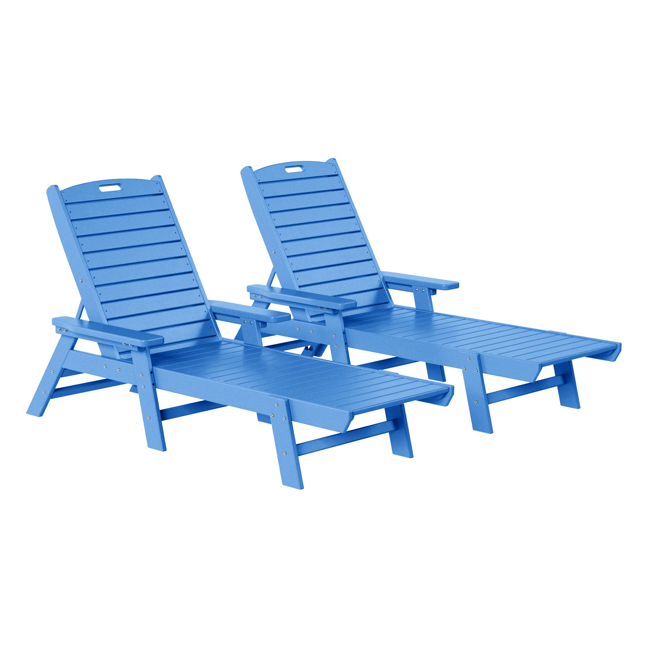 Paradise Poly Reclining Chaise Lounge (Set Of 2)