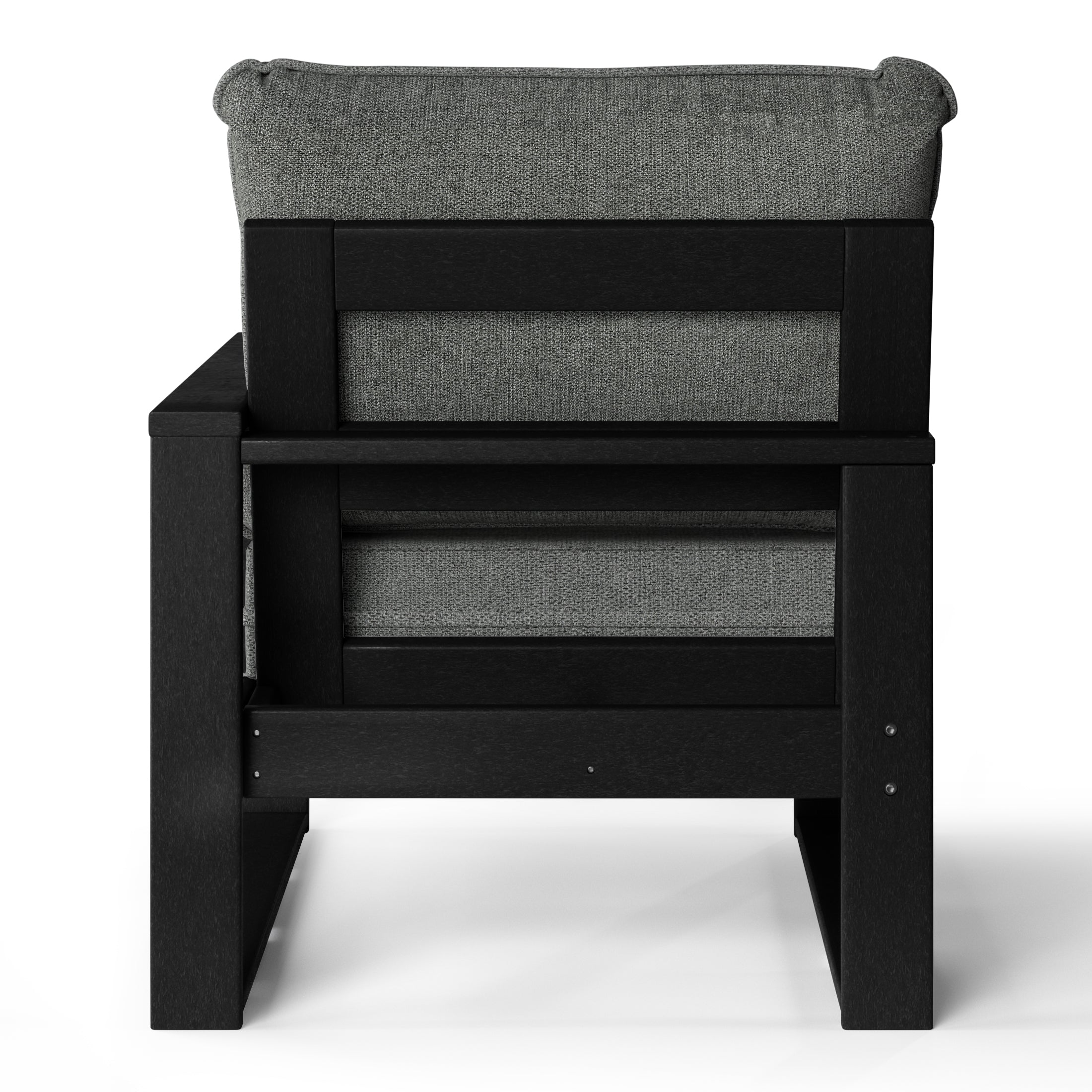 Rockaway Outdoor Patio HDPE Right Arm Facing Sectional Corner Chair with Patio Cushions