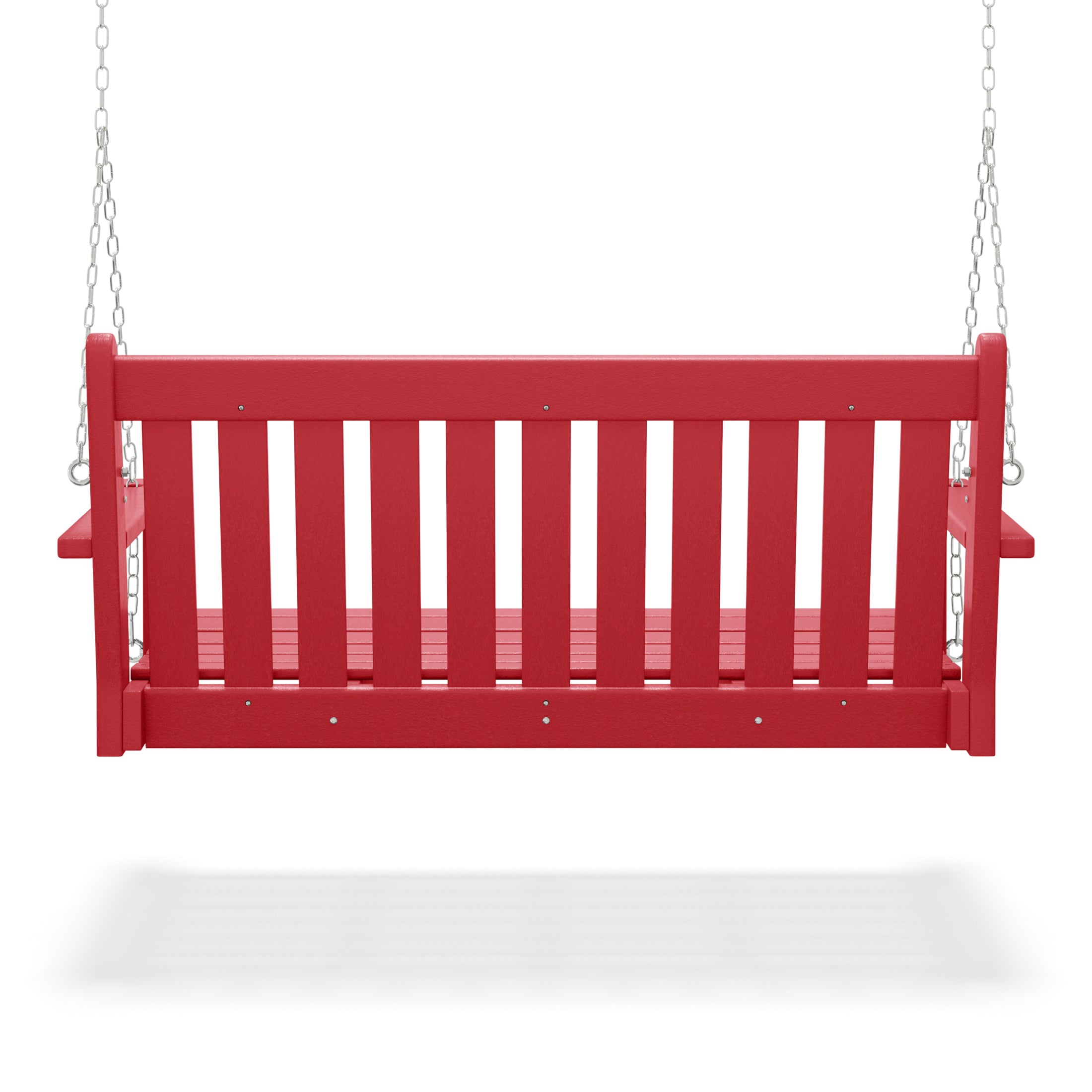 Paradise Outdoor Patio HDPE Hanging Front Porch Swing Bench