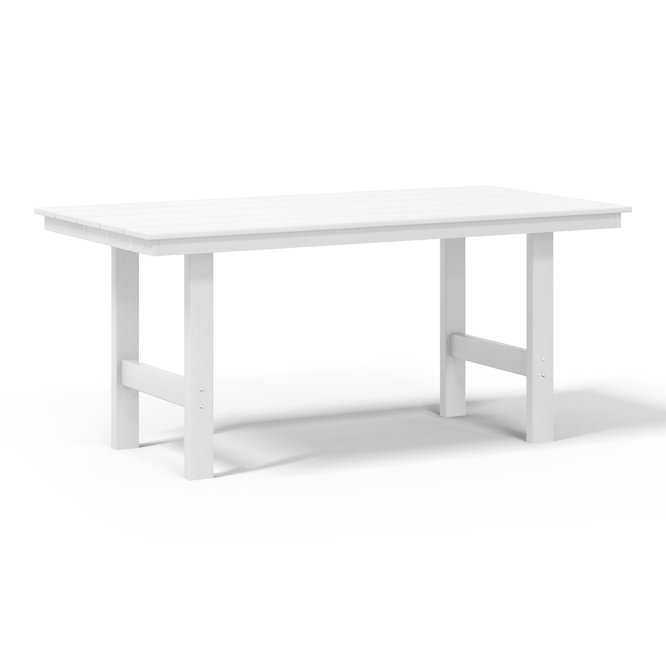 Palms 7-Piece HDPE Outdoor Rectangular Patio Dining Table Set with Side Chairs