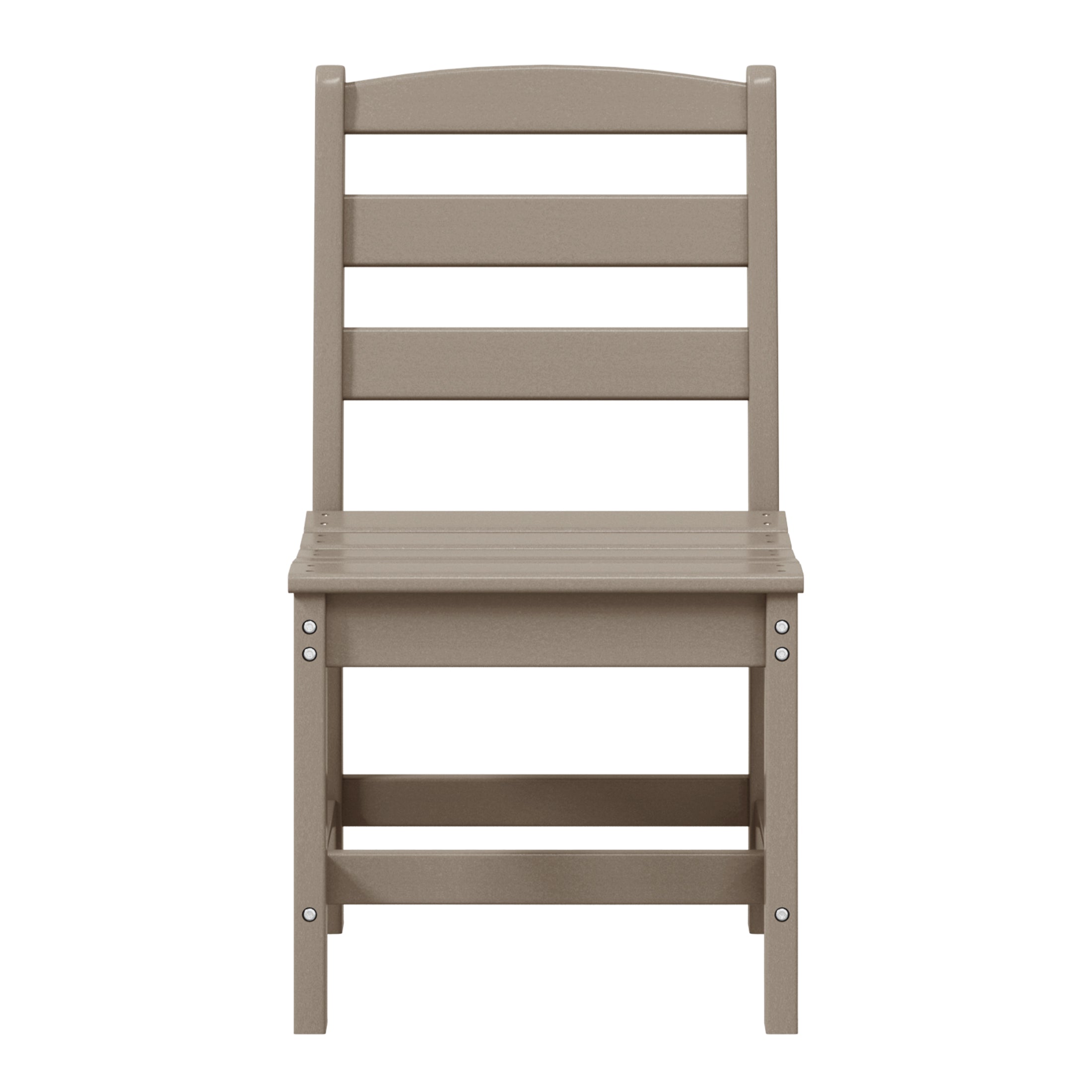 Palms Outdoor HDPE Patio Classic Armless Dining Side Chair