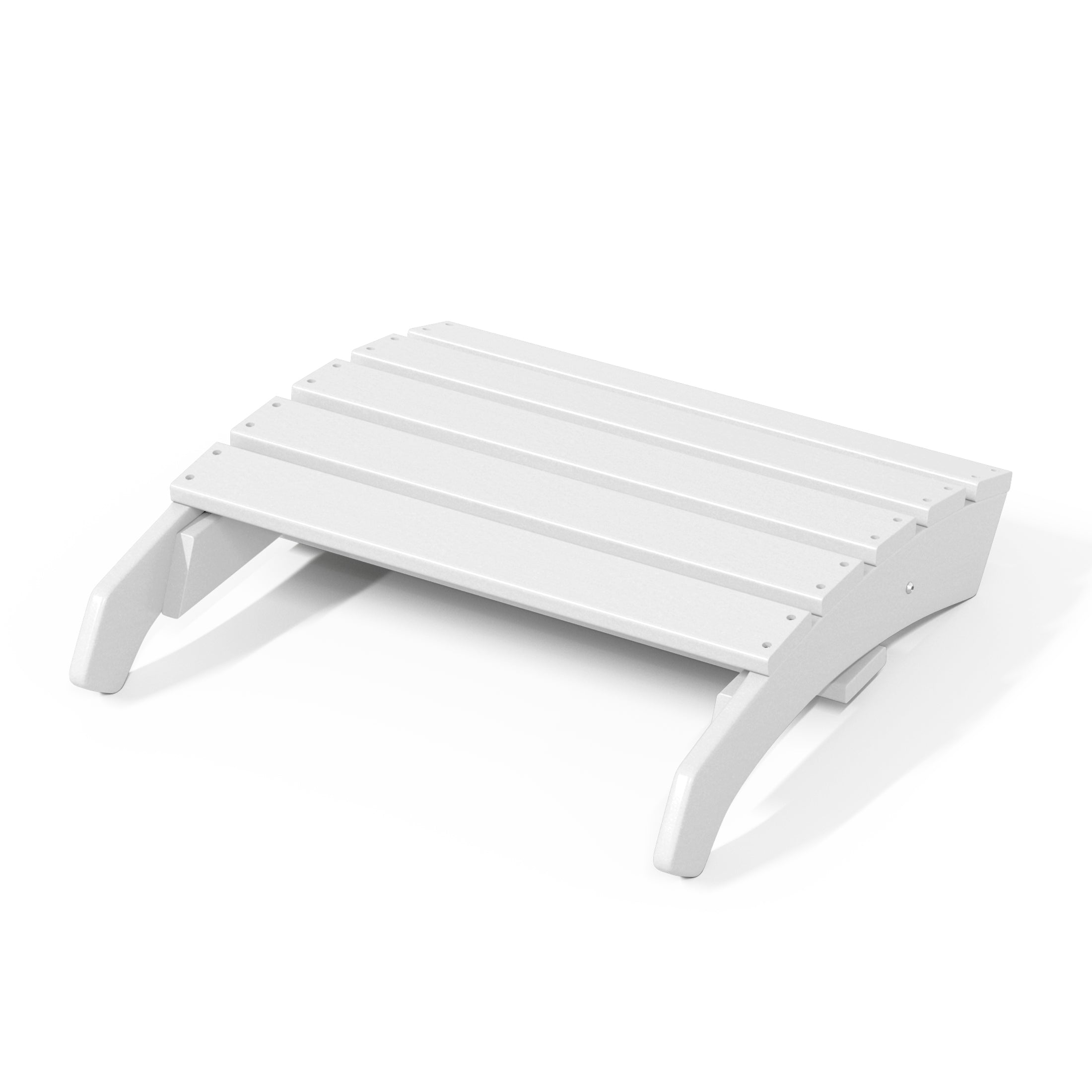Portside Outdoor Patio HDPE Adirondack Ottoman Footrest