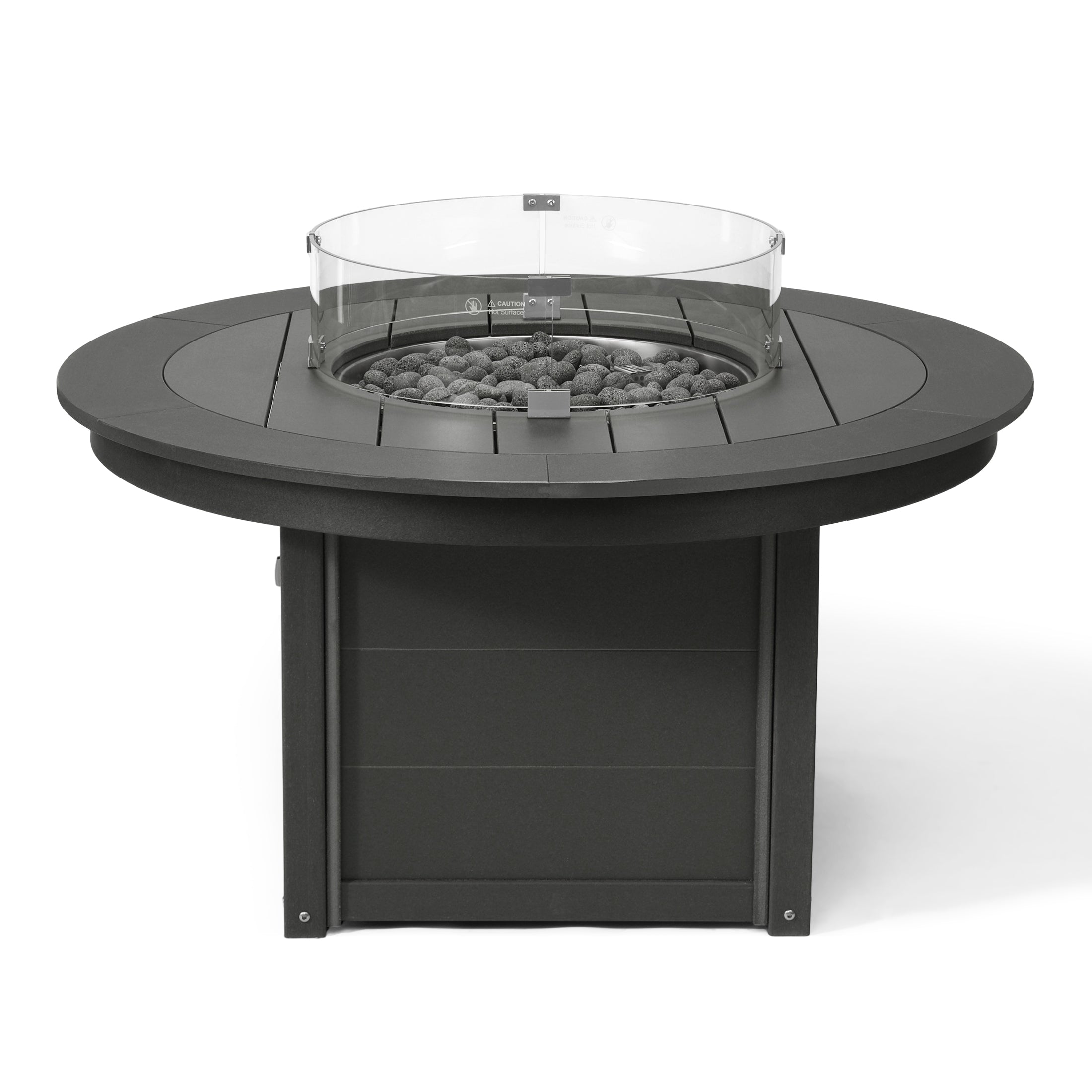 Sol 47" Modern Outdoor 55,000 BTU Patio Propane Round Fire Pit Table