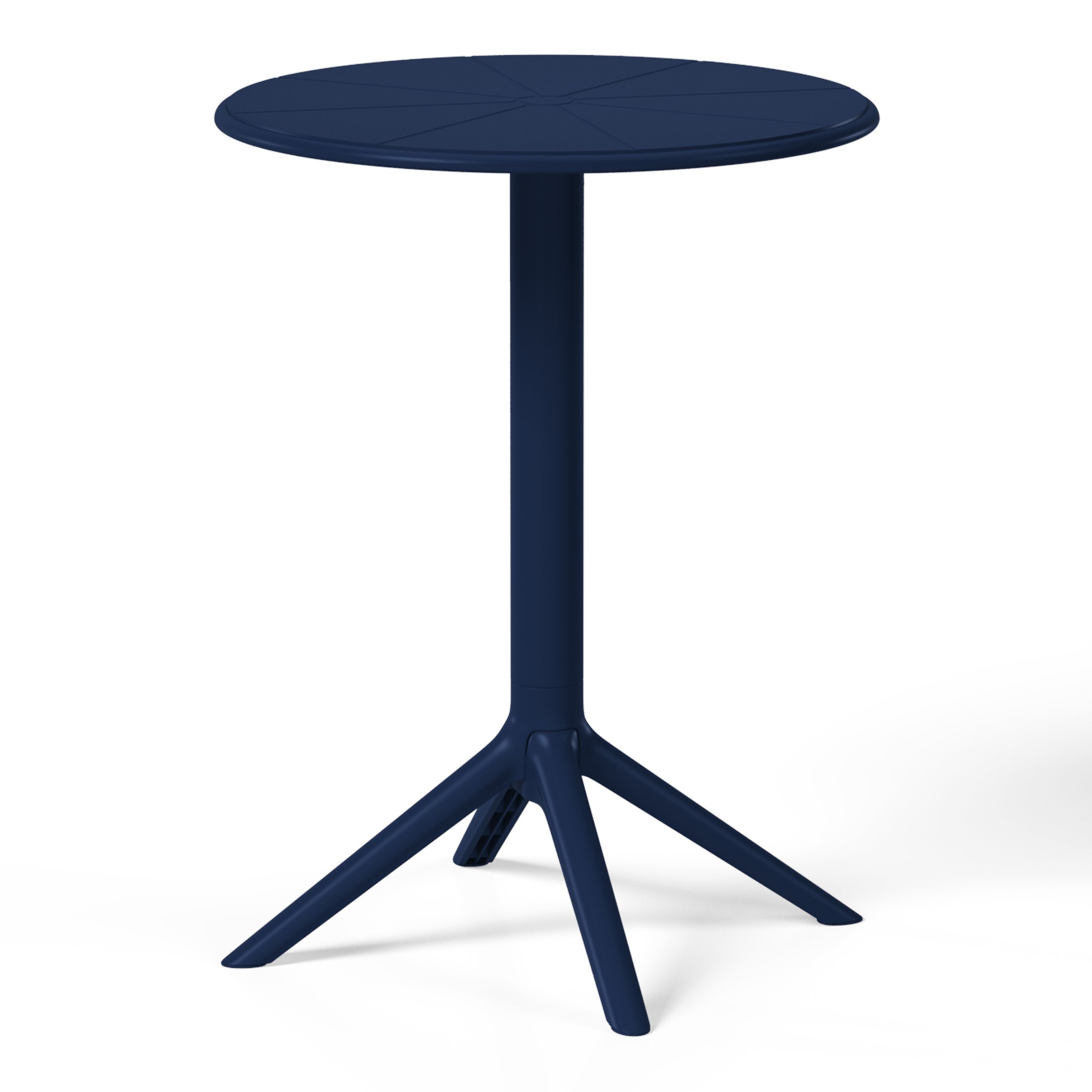 Sunshine 3-Piece Outdoor Resin Patio Bistro Table Set with Stackable Patio Dining Side Chairs