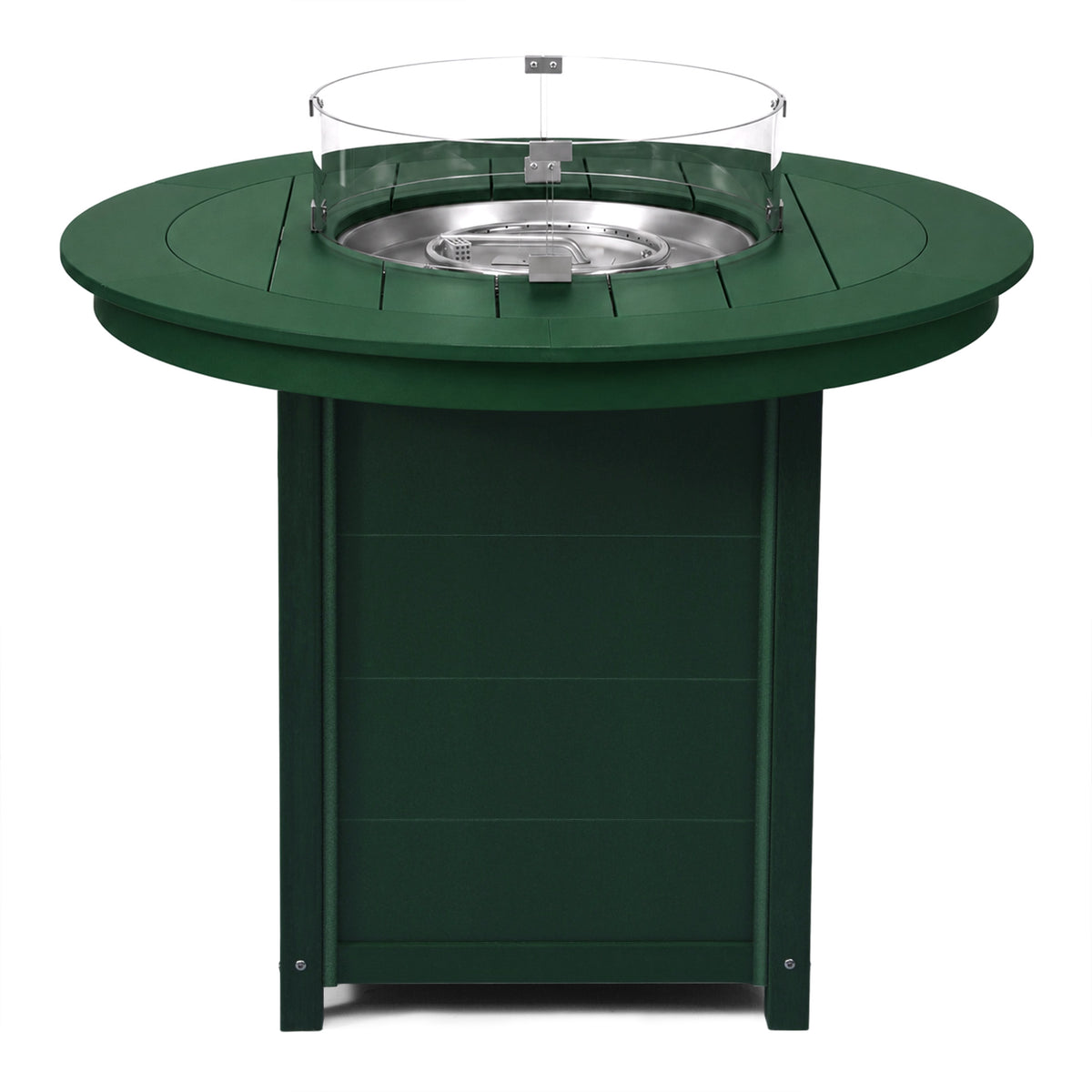 Sol 47" Modern Outdoor Patio Propane Round Counter Height Fire Pit Table