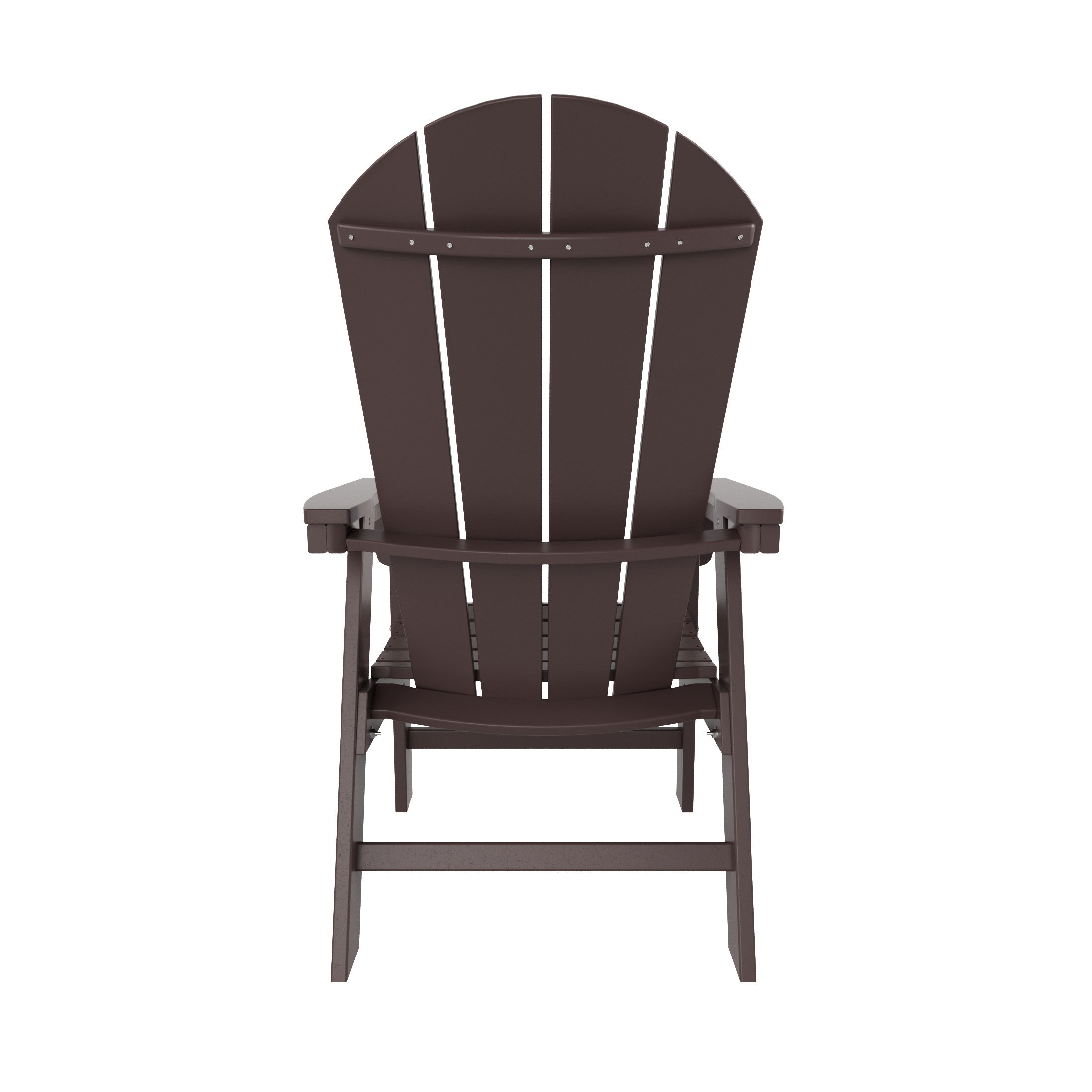 Paradise Outdoor Patio HDPE Plastic Adirondack Dining Chair