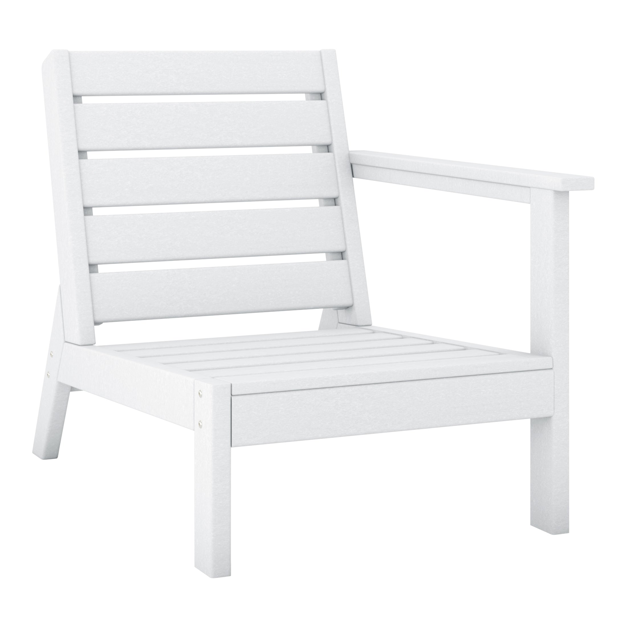 Portsmouth Outdoor Patio 3-Piece HDPE Deep Seating Sectional Sofa
