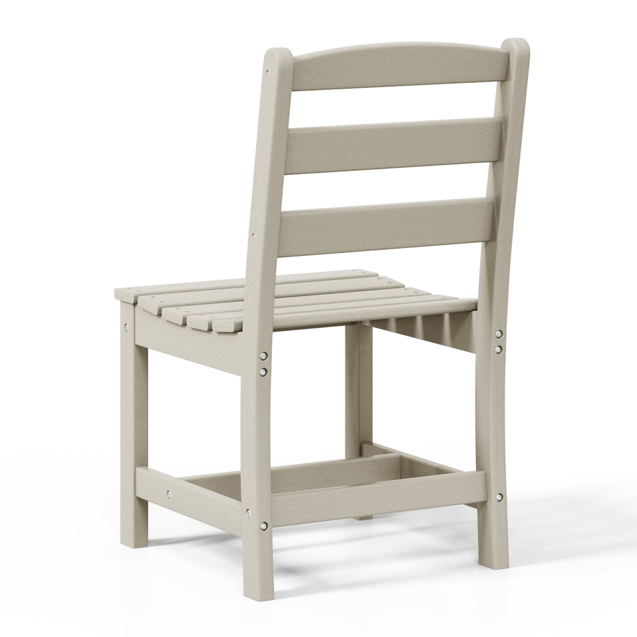 Palms Outdoor HDPE Patio Classic Armless Dining Side Chair
