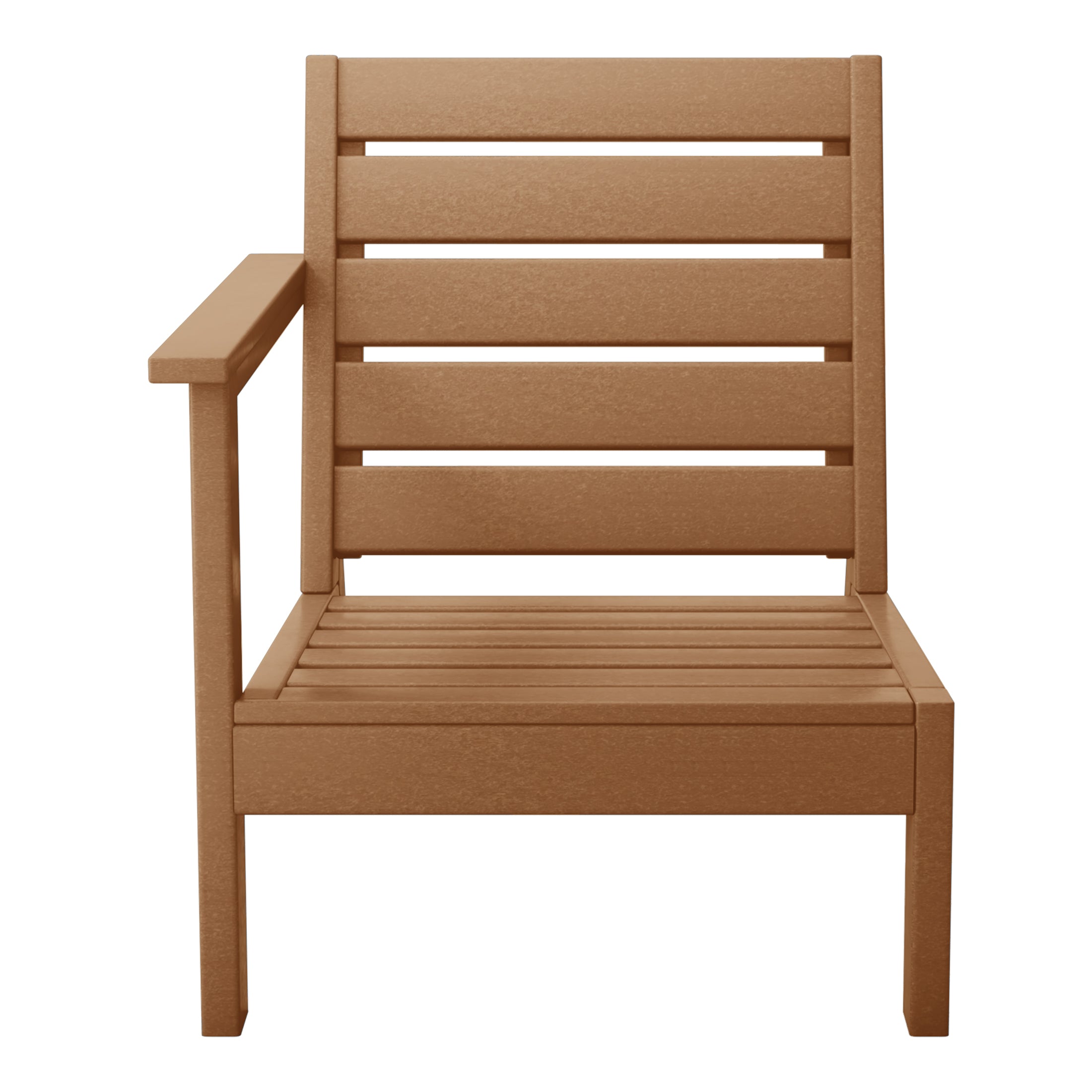 Portsmouth Outdoor Patio HDPE Deep Seating Left Arm Facing Modern Corner Chair