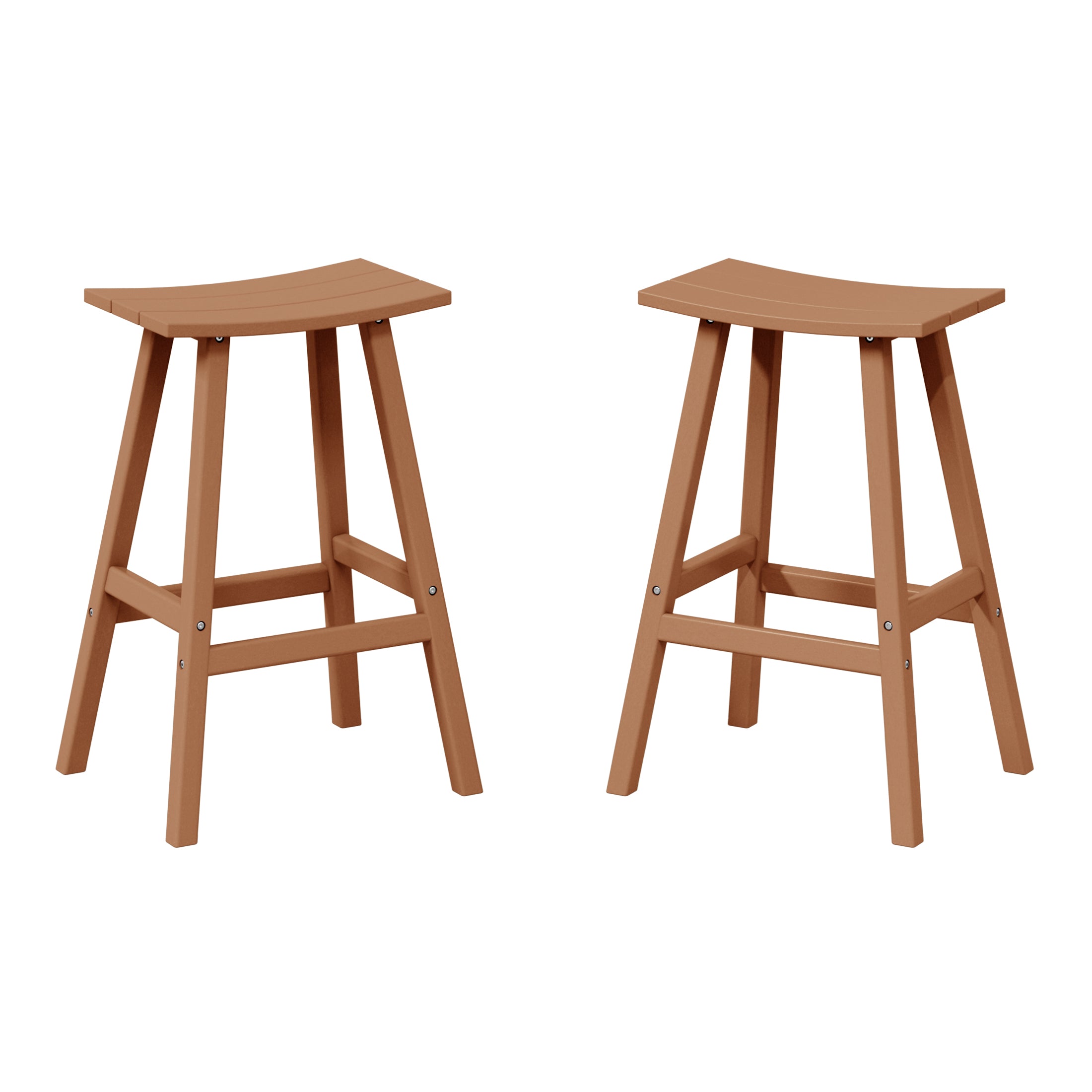 Paradise Westintrends 2 piece set of 29" height Outdoor / Patio Saddle bar stools