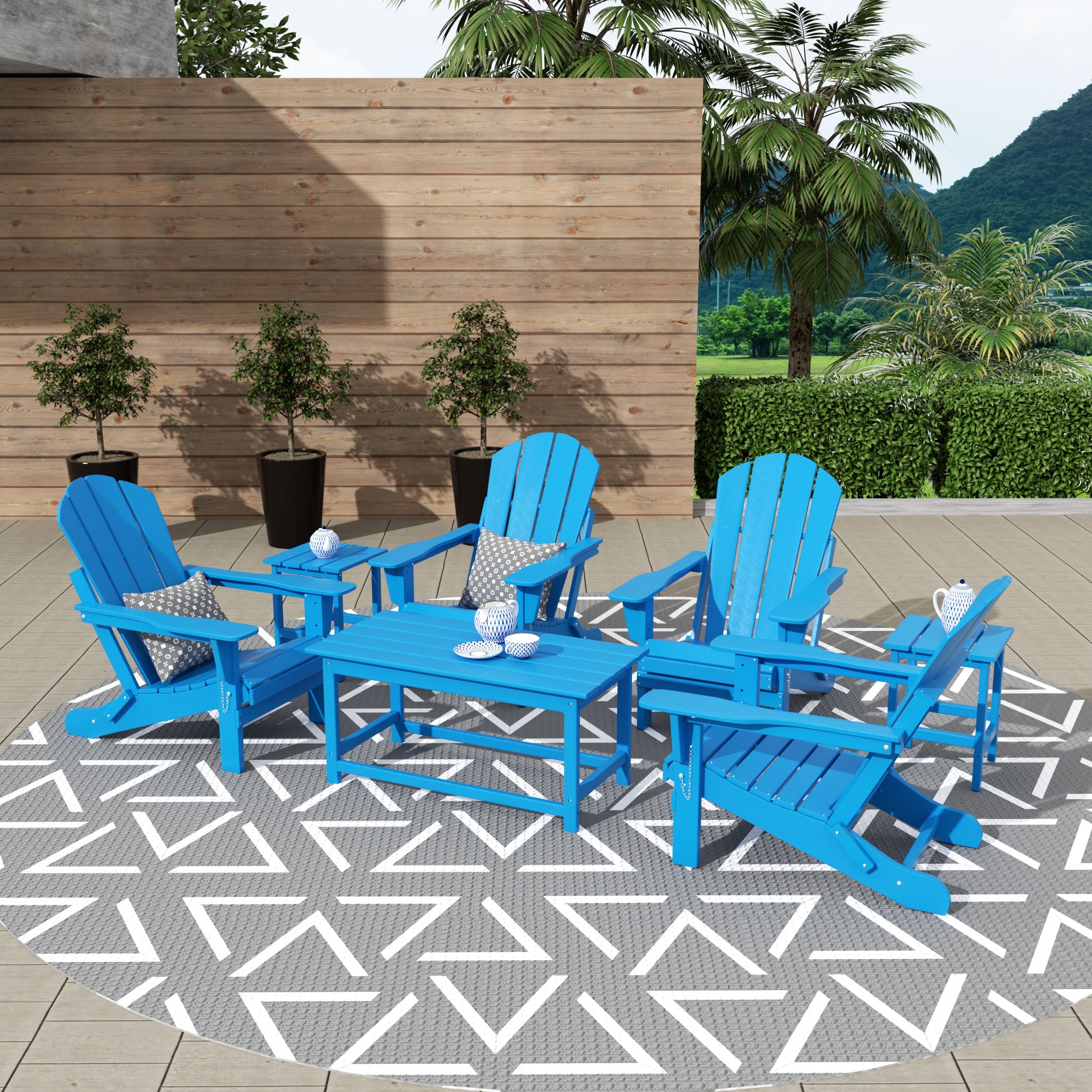 Paradise 3-Piece set outdoor Coffee and Side table for Adirondack chair
