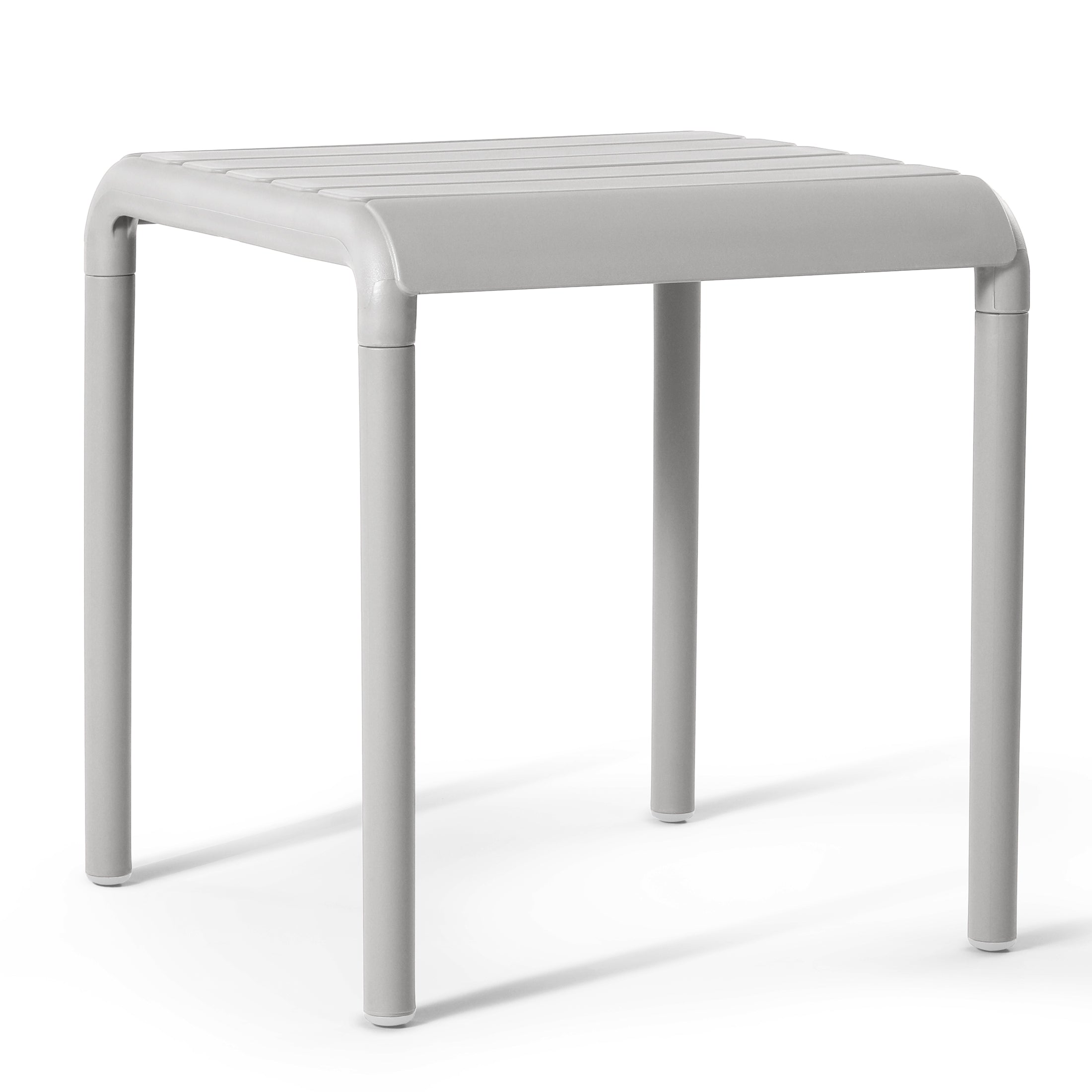 Sunshine Plastic Modern Outdoor Patio Accent Side Tables (Set of 2)