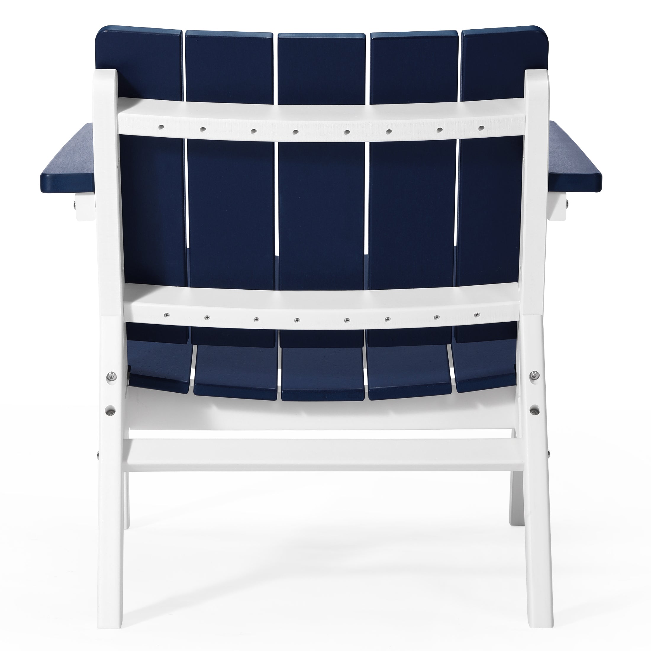 Seaside 3-Piece Outdoor HDPE Conversation Set with Deep Seating Chairs and Round Side Table