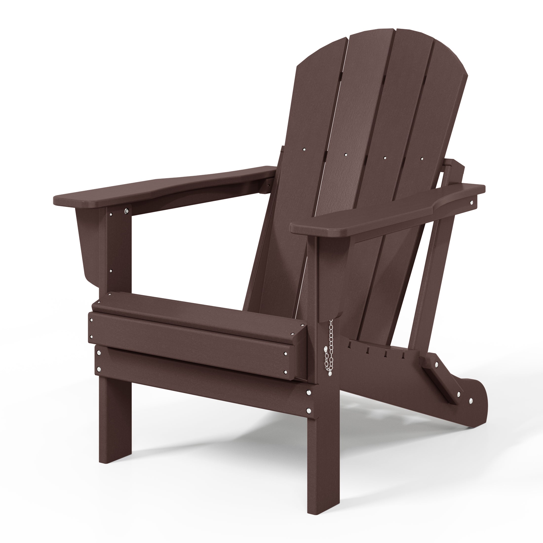Paradise HDPE Outdoor Patio Folding Poly Adirondack Chair